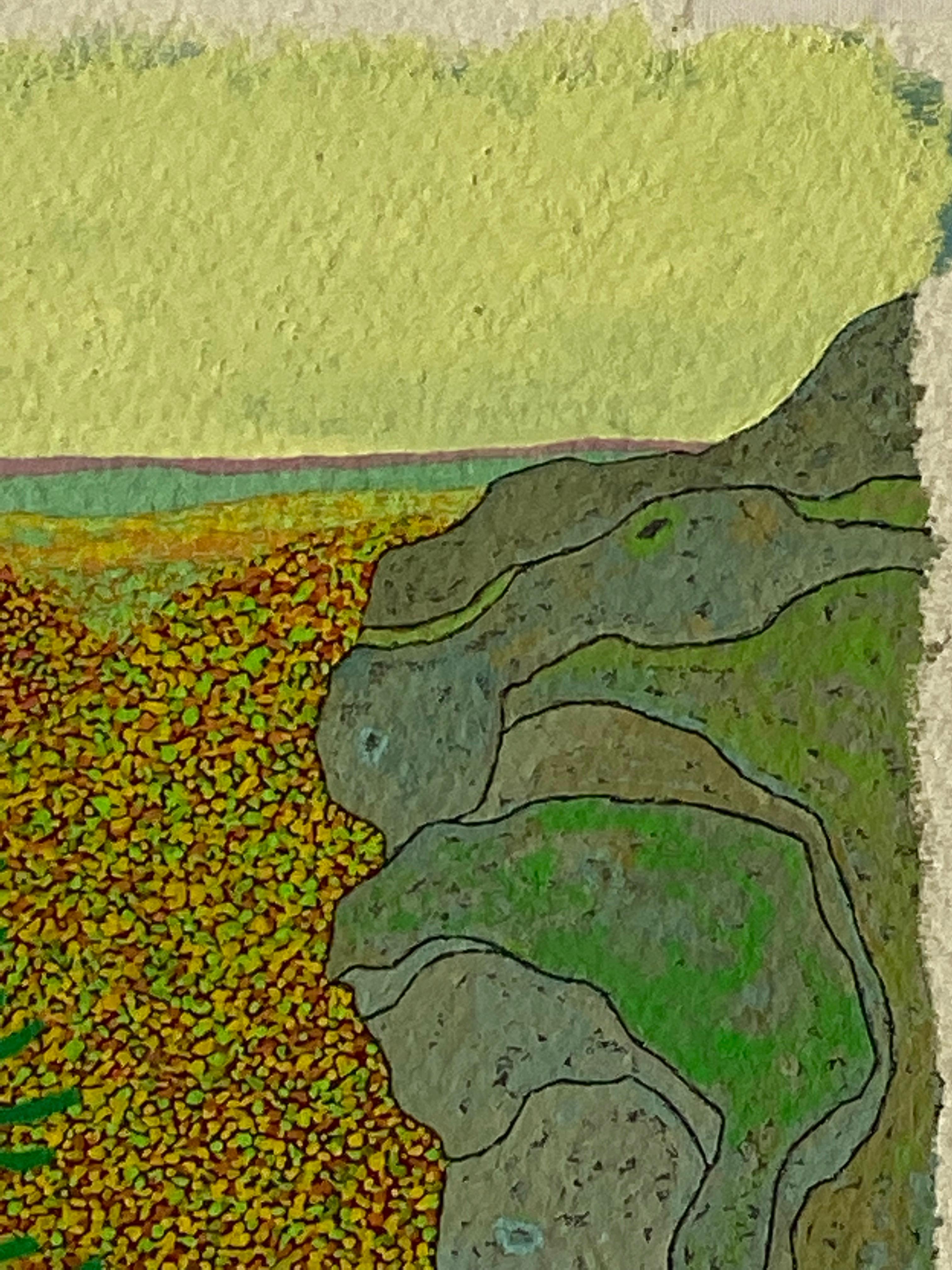 High Ridge - October Landscape Mountain Pine Yellow Autumn Leaves Virginia, 2020 For Sale 1