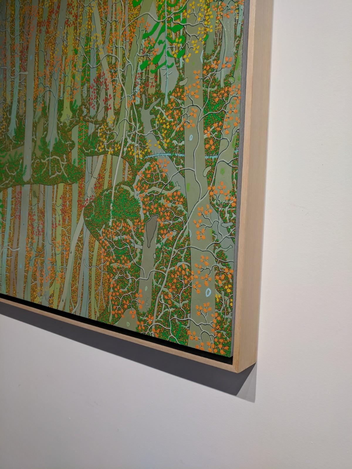 Reflections at the Spring's Entrance - Contemporary Landscape Autumn Forest 2017 For Sale 6