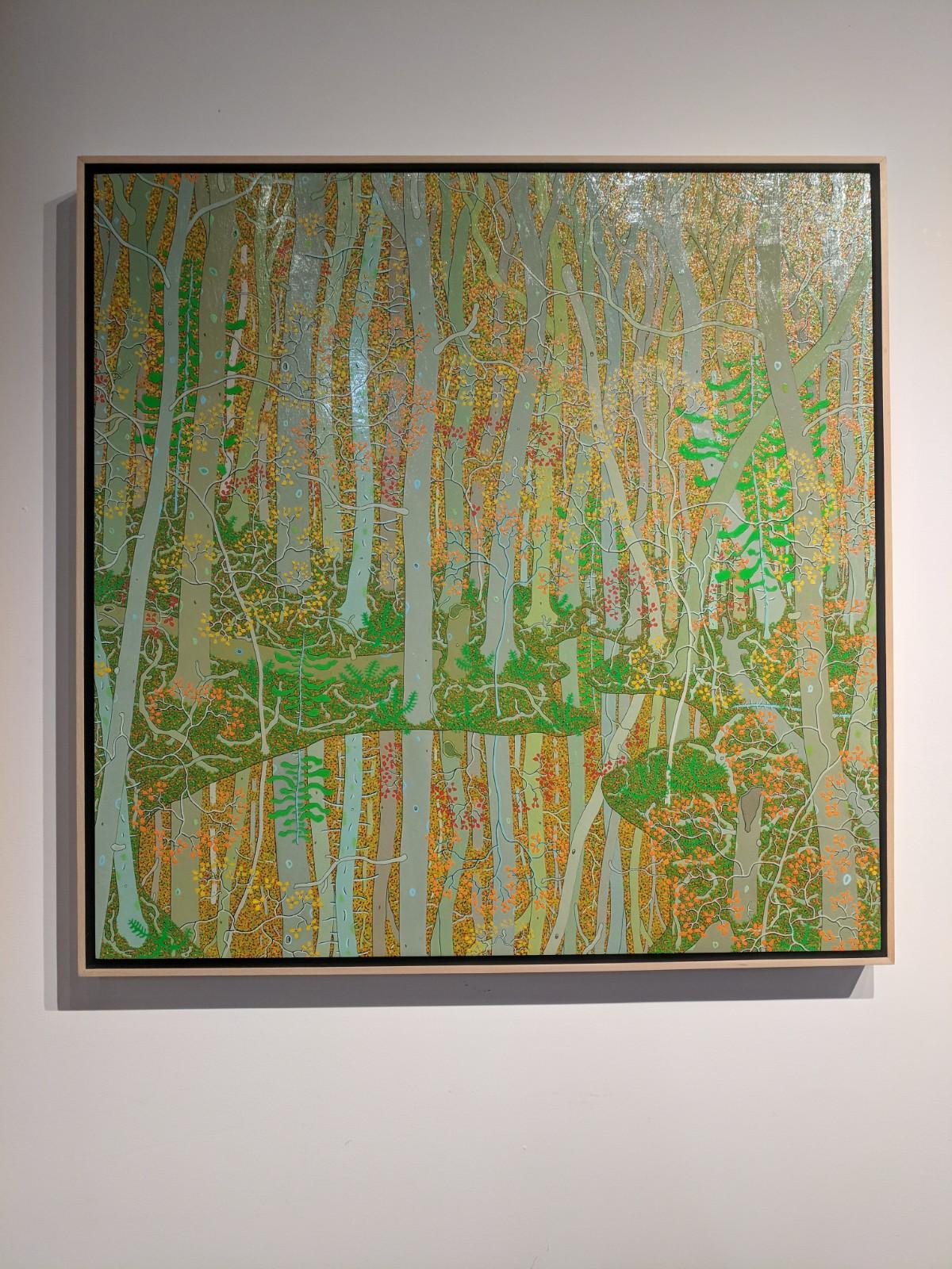 Reflections at the Spring's Entrance - Contemporary Landscape Autumn Forest 2017 For Sale 7