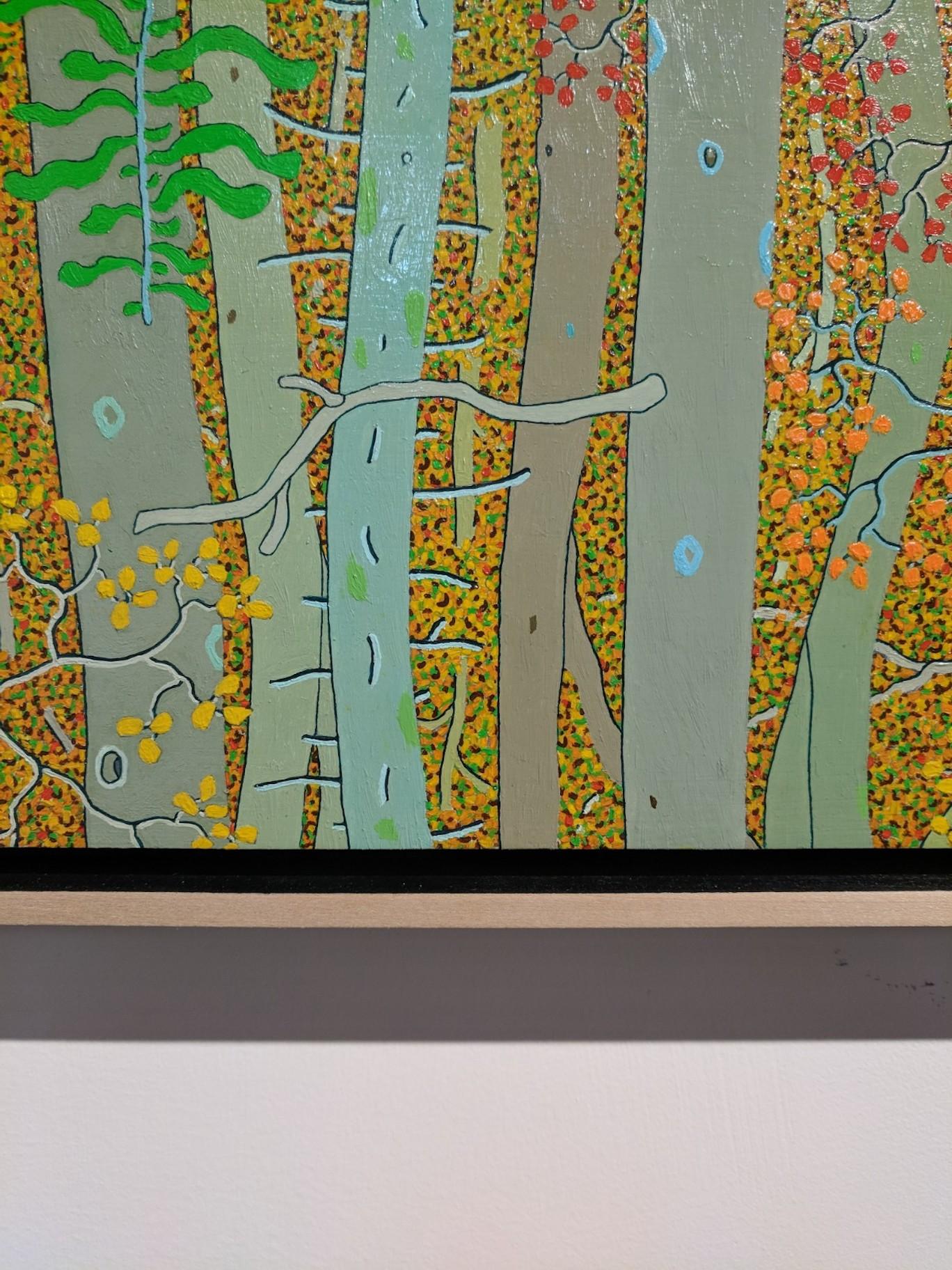 Reflections at the Spring's Entrance - Contemporary Landscape Autumn Forest 2017 For Sale 5