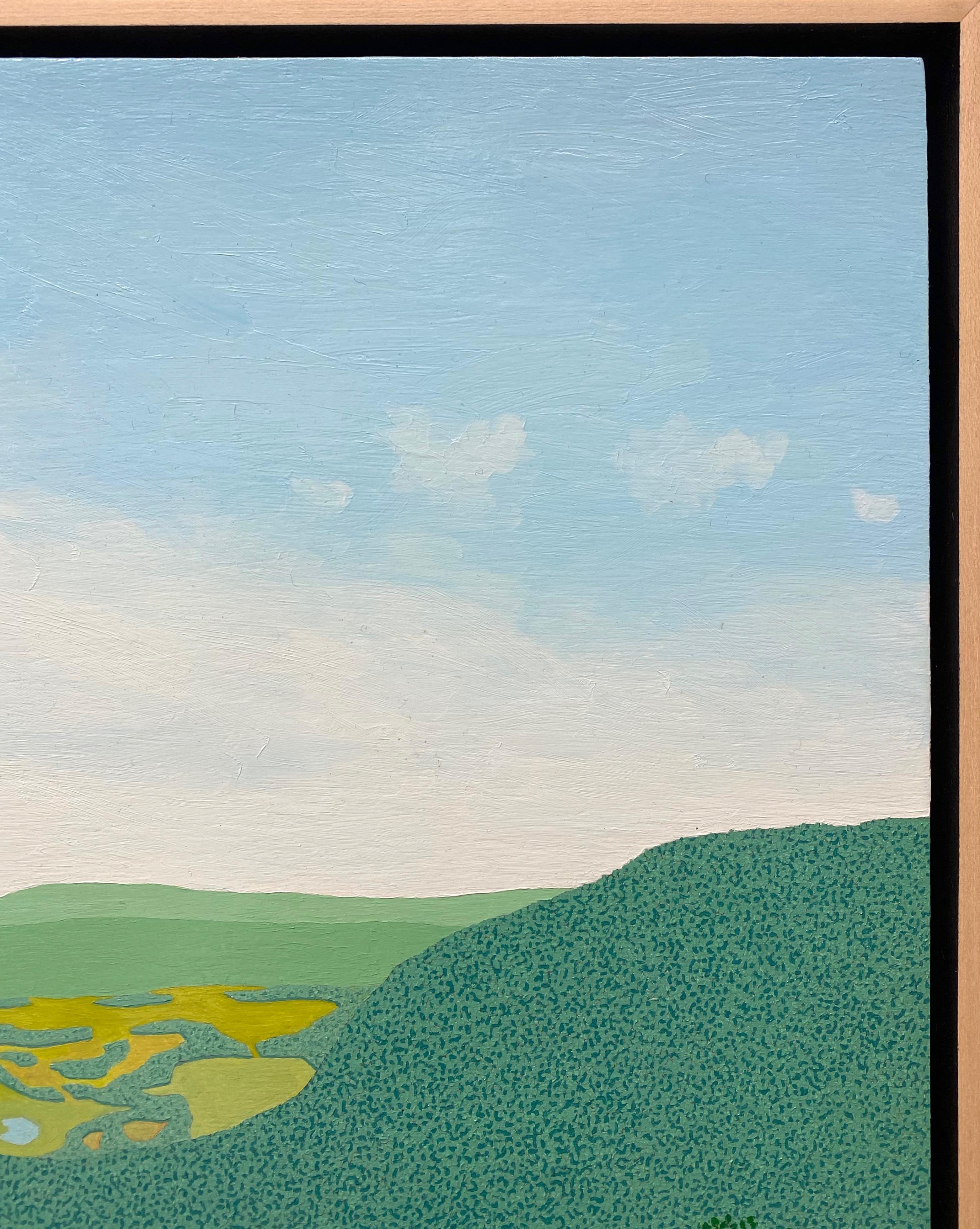 Ridge View Wyatt Mt - Blue Sky Clouds Trees Virginia Mountains Landscape, 2013 For Sale 8