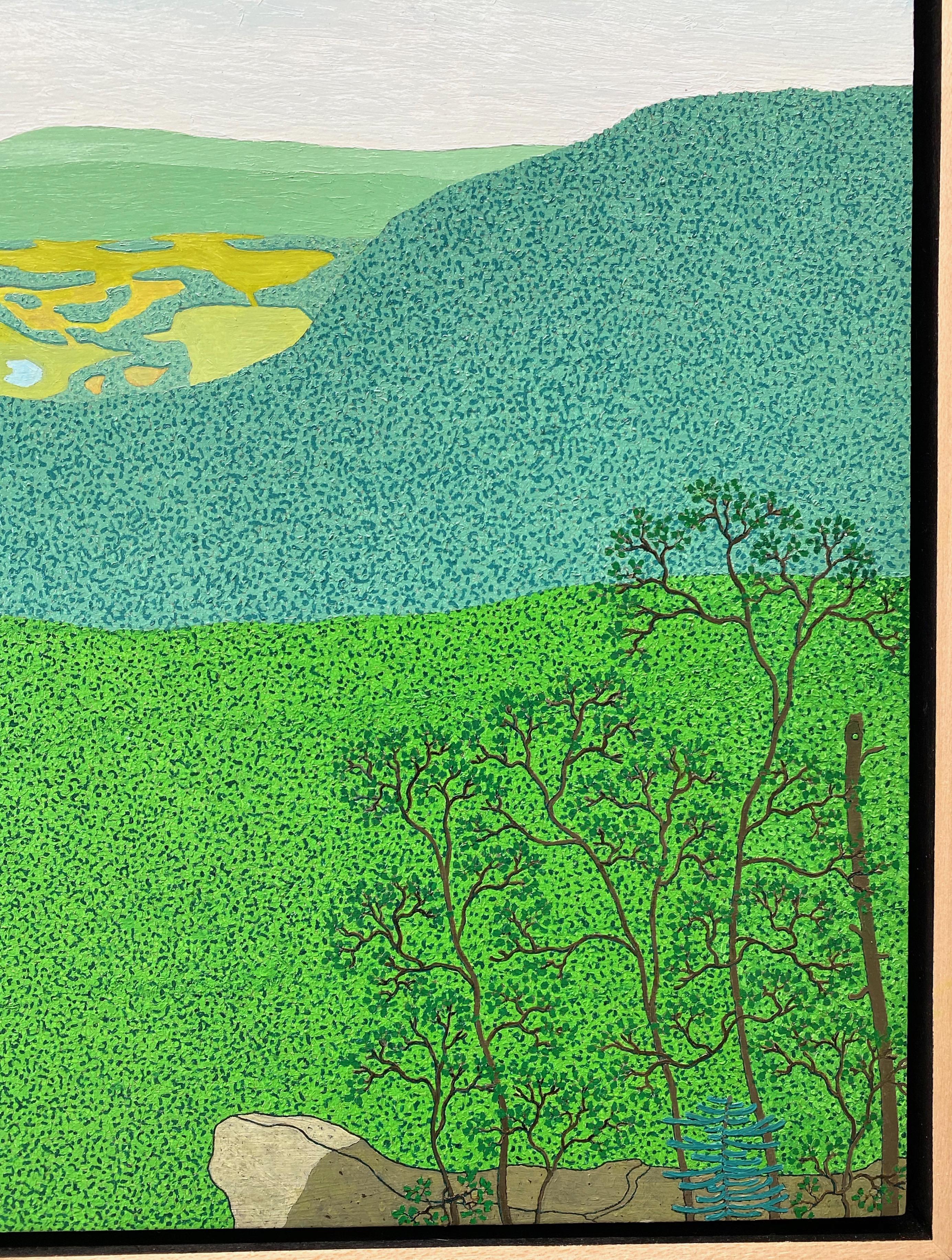Ridge View Wyatt Mt - Blue Sky Clouds Trees Virginia Mountains Landscape, 2013 For Sale 9