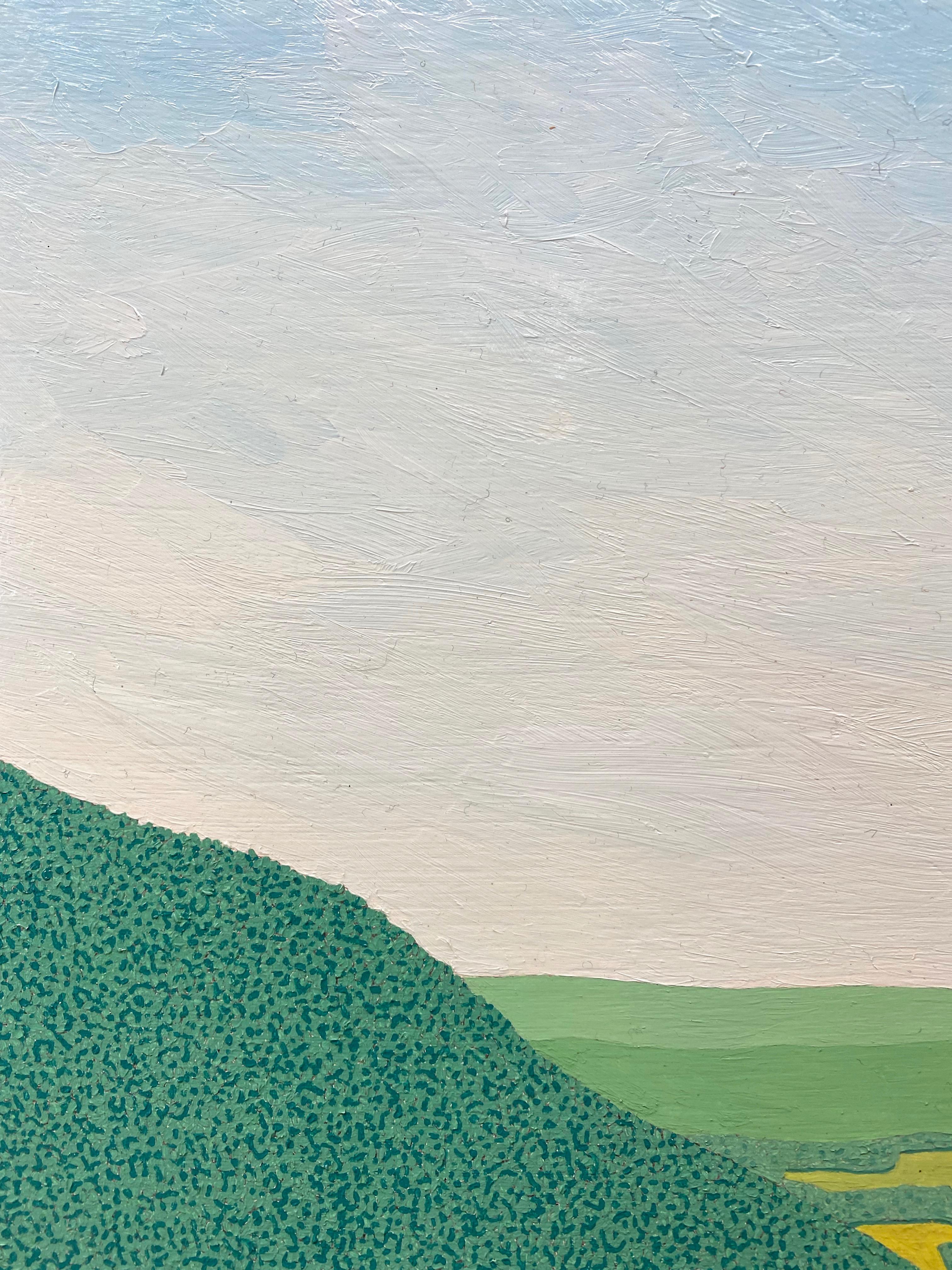 Ridge View Wyatt Mt - Blue Sky Clouds Trees Virginia Mountains Landscape, 2013 For Sale 1
