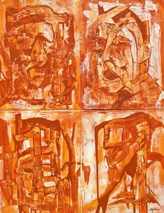 War Death Disease Hunger, Signed Acrylic Painting by Gregory Johnson