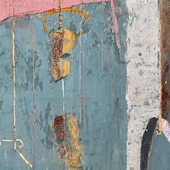 Flat Space - Abstract Fresco on Board