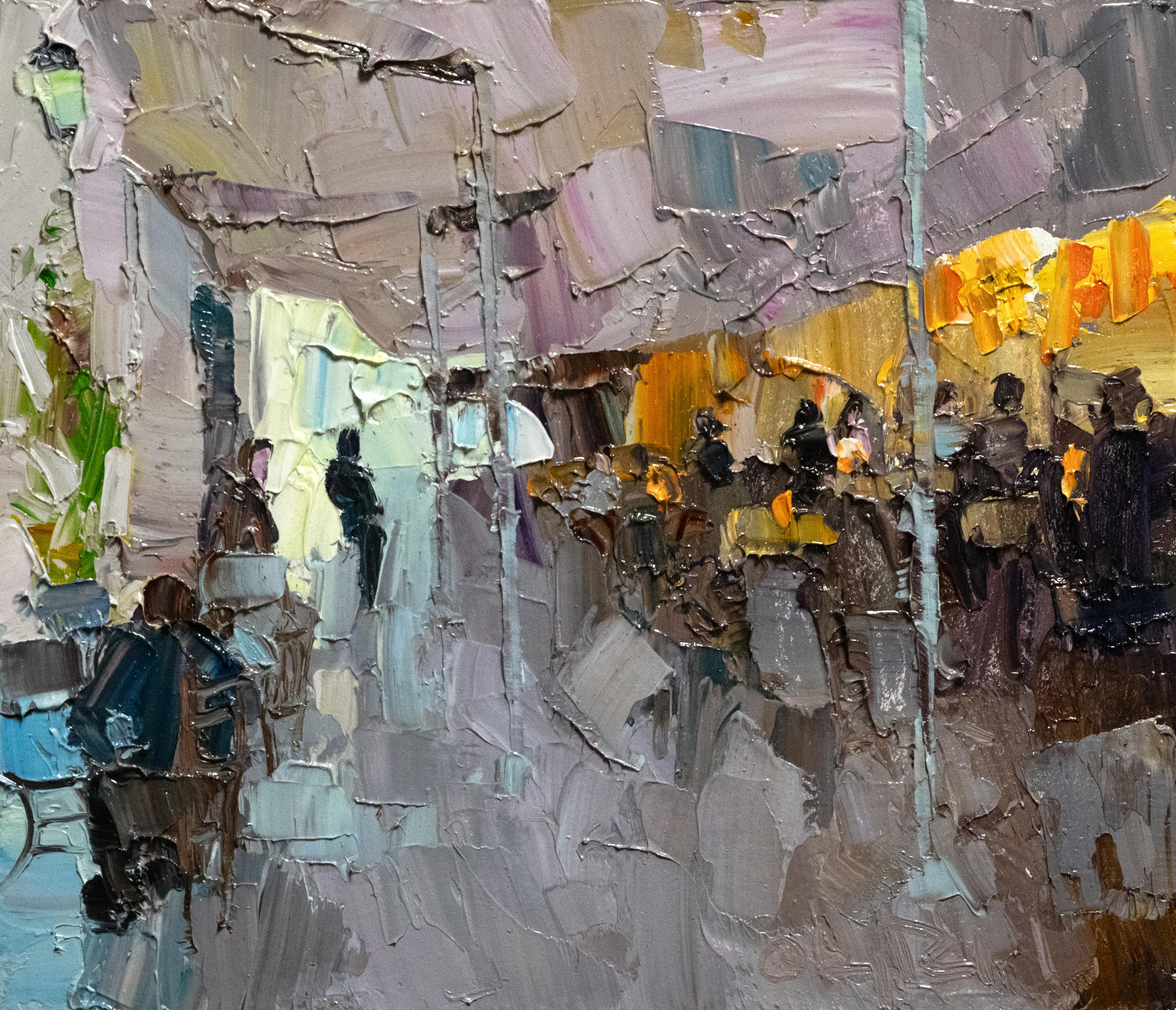 Café d'Athènes - Painting de Gregory Packard