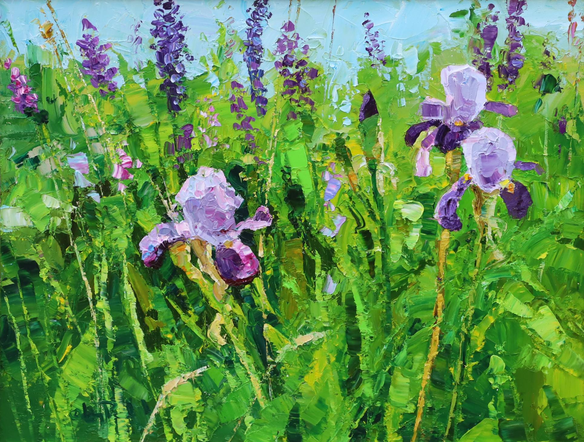 Iris - Impressionist Painting by Gregory Packard
