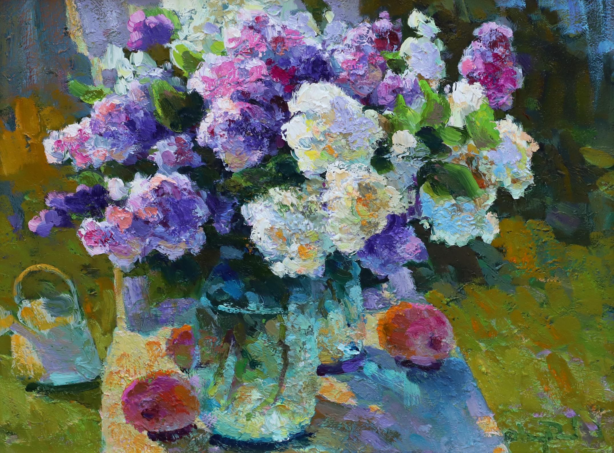 Frühling Flieder (Impressionismus), Painting, von Gregory Packard