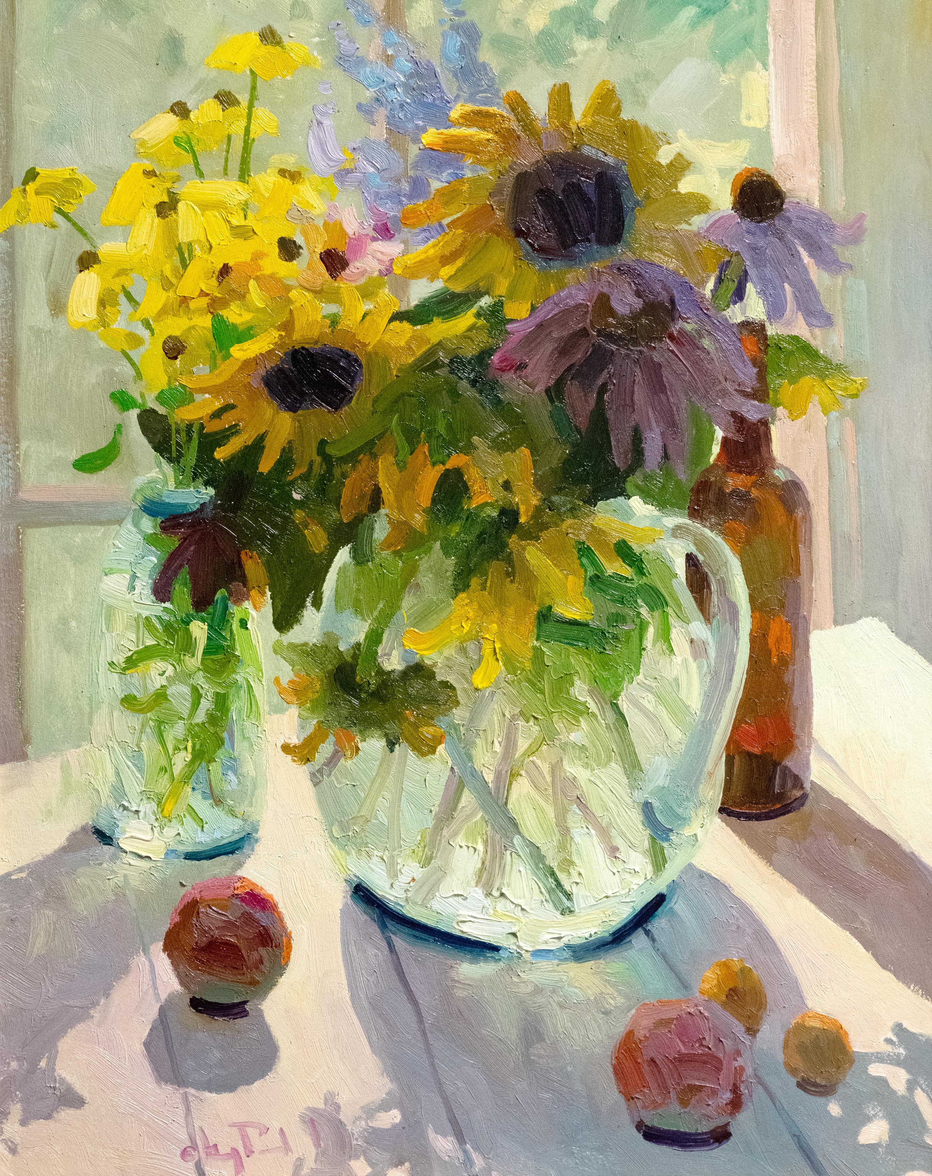 Culte du soleil - Painting de Gregory Packard