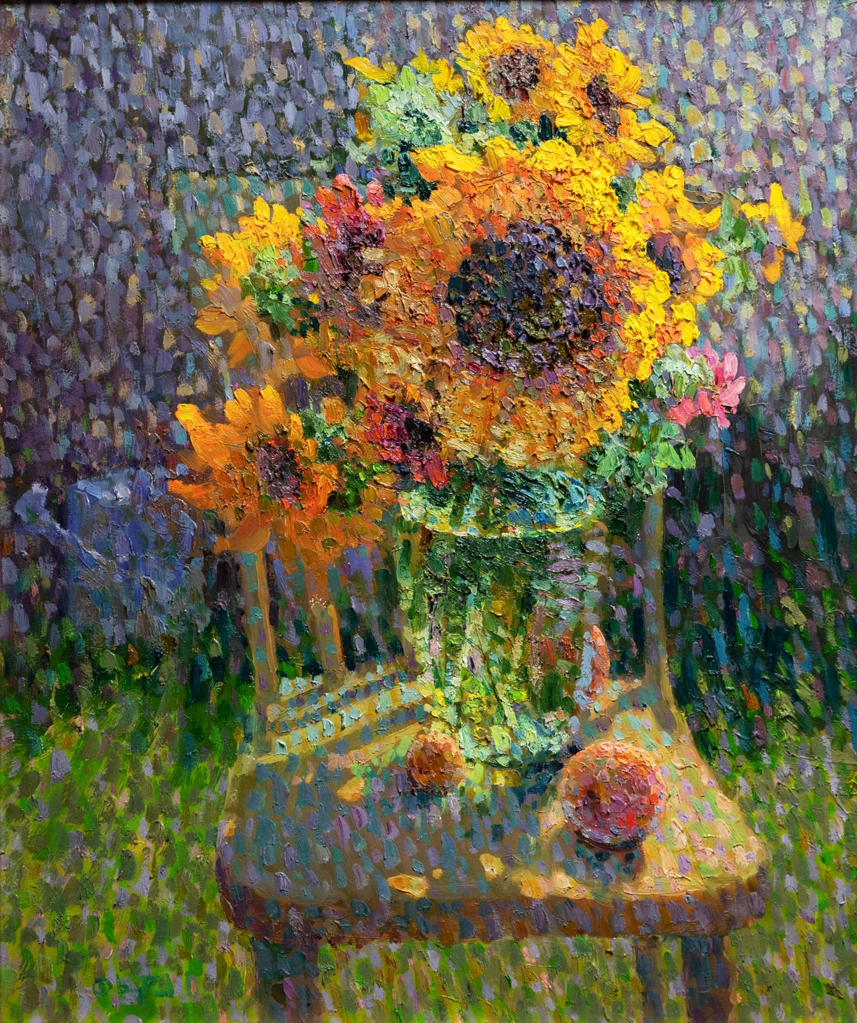 Sonnenblumenstrauß (Impressionismus), Painting, von Gregory Packard
