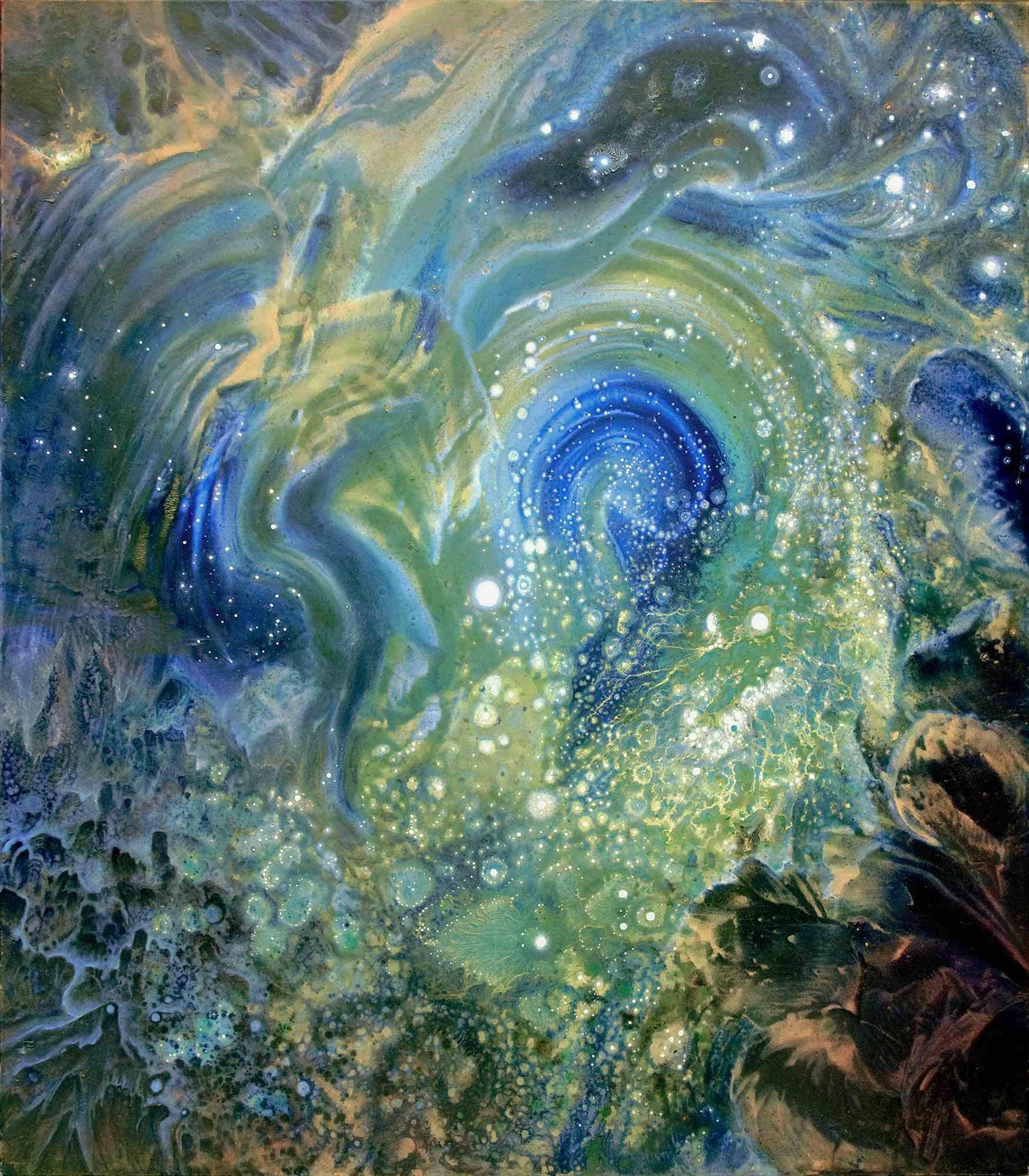 Cosmique der Schlange - Ölgemälde von Gregory Proch - 2015