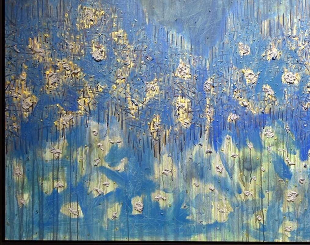 Scogliera cadente. Dalla serie Polyculture - Abstract Painting Grigio di Gregory Robin