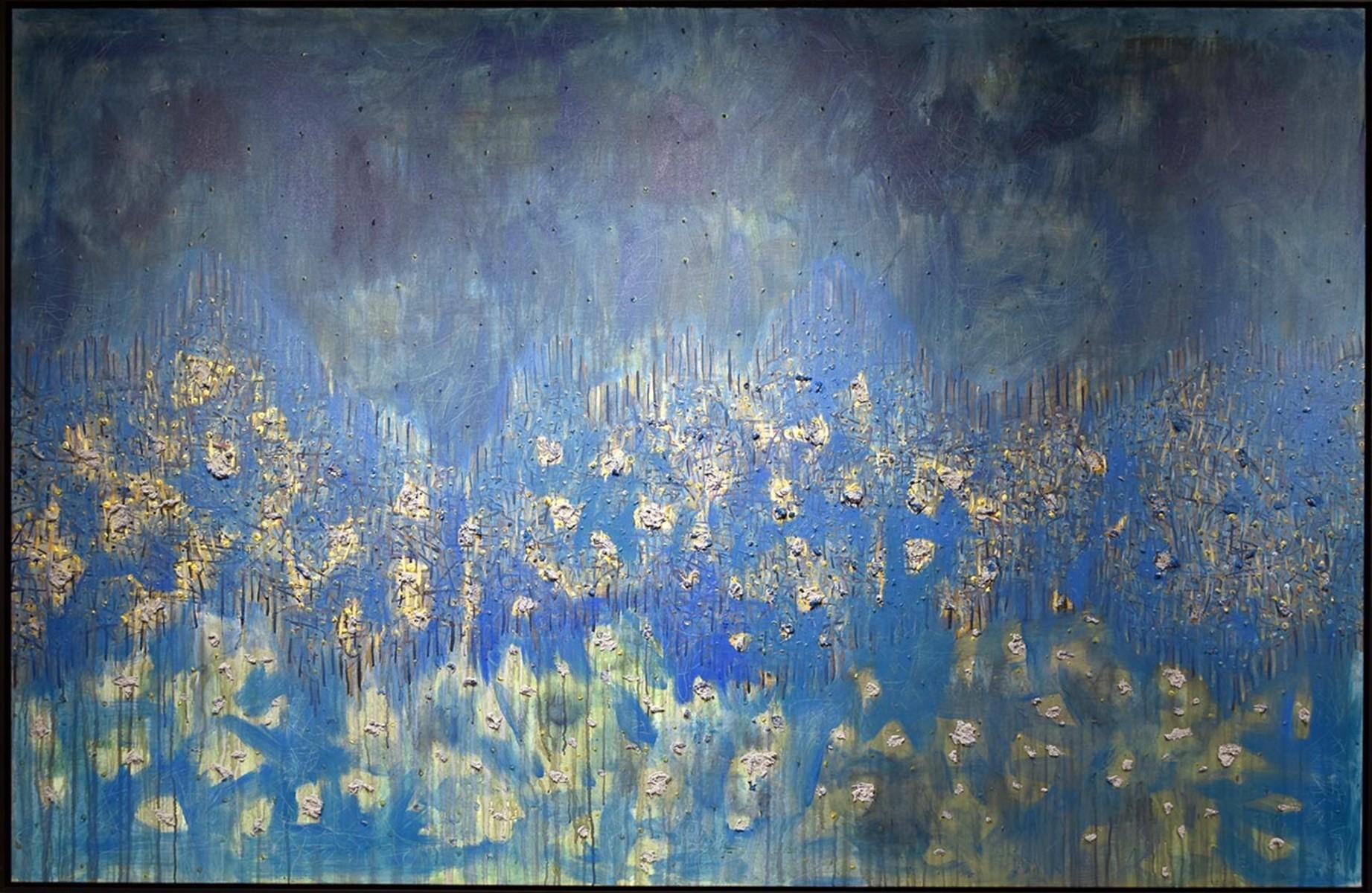 Abstract Painting di Gregory Robin - Scogliera cadente. Dalla serie Polyculture