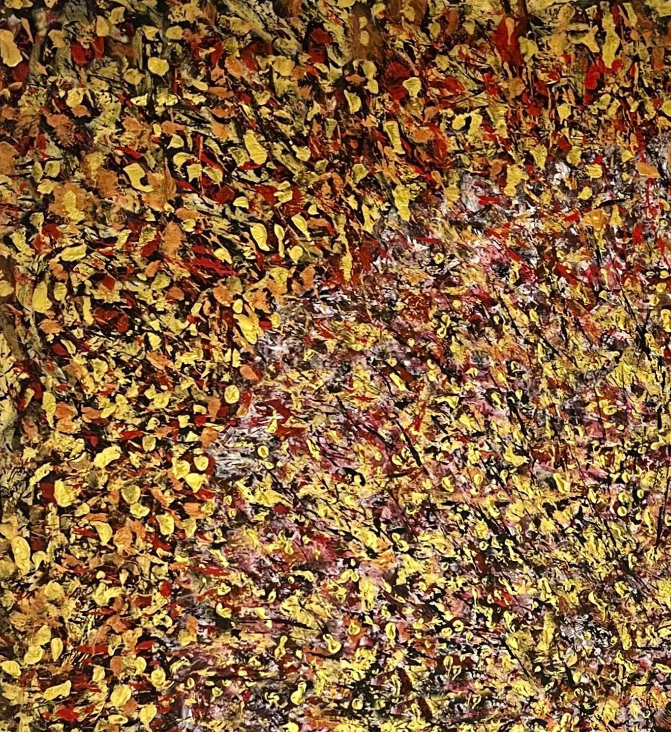 Giallorossi. De la serie Vibración primordial - Painting Abstracto de Gregory Robin