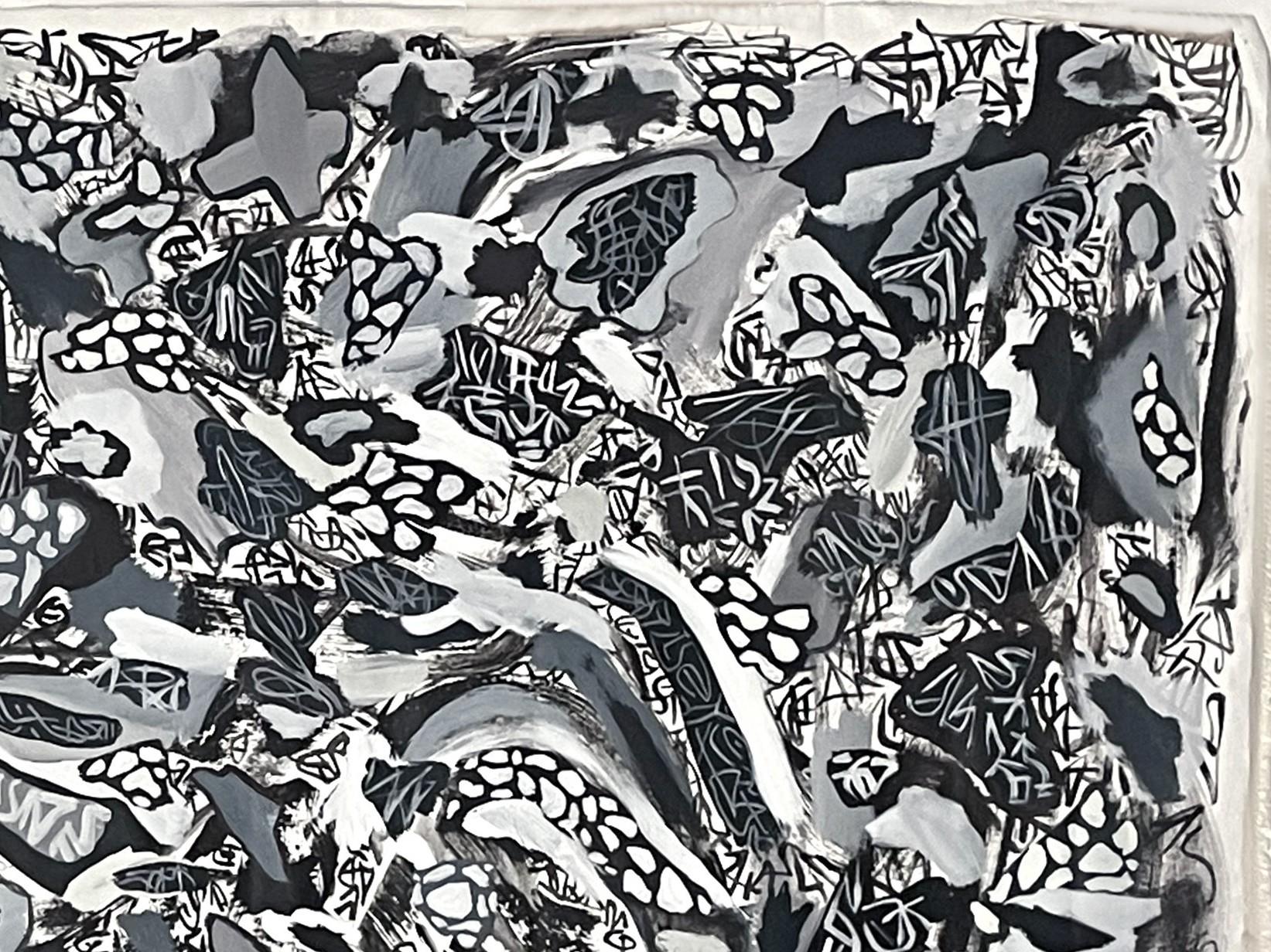 Monoculture 3. From Moon Phases series - Abstract Painting by Gregory Robin