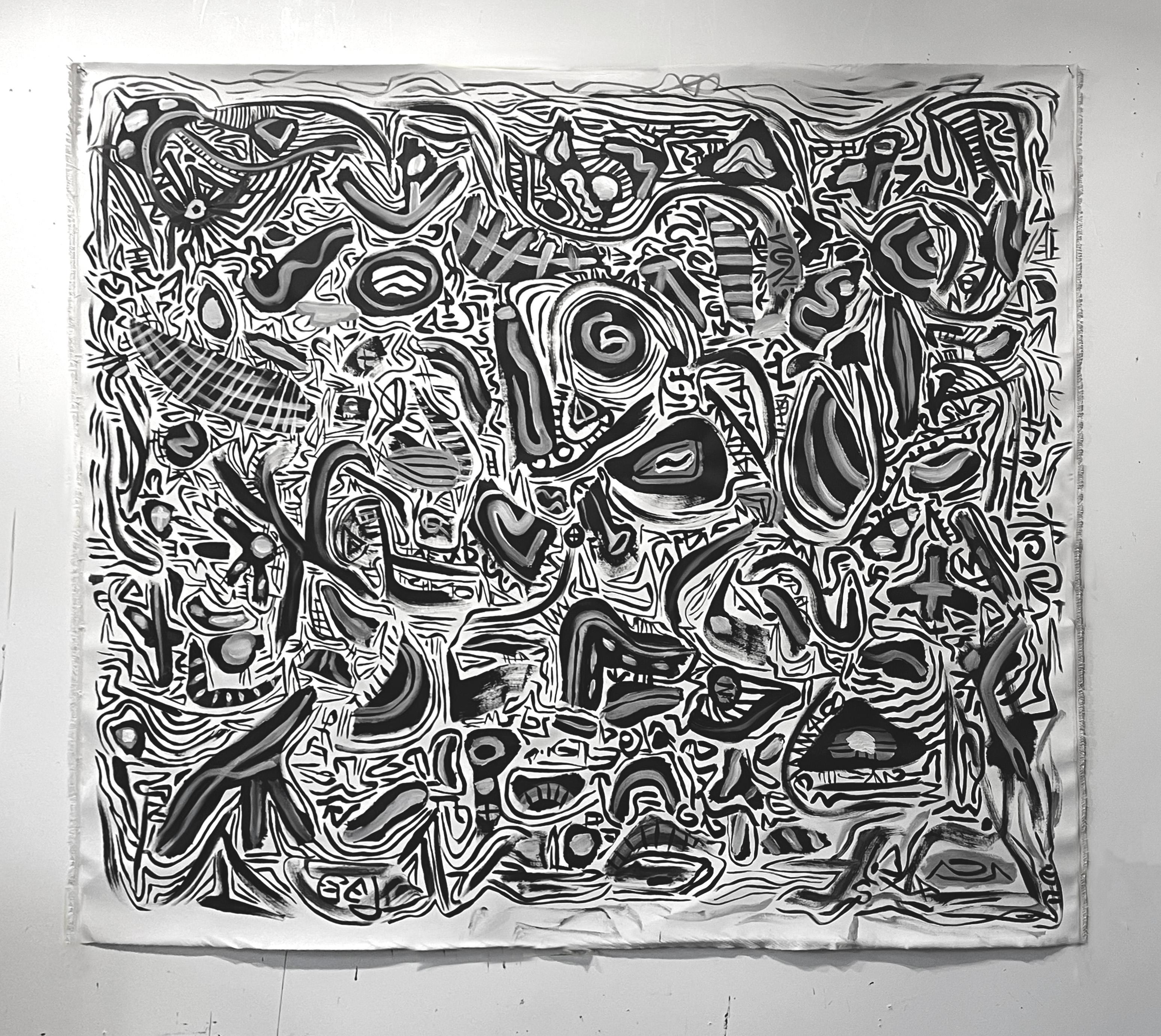 Luna nocturna. De la serie Fases de la Luna - Painting de Gregory Robin