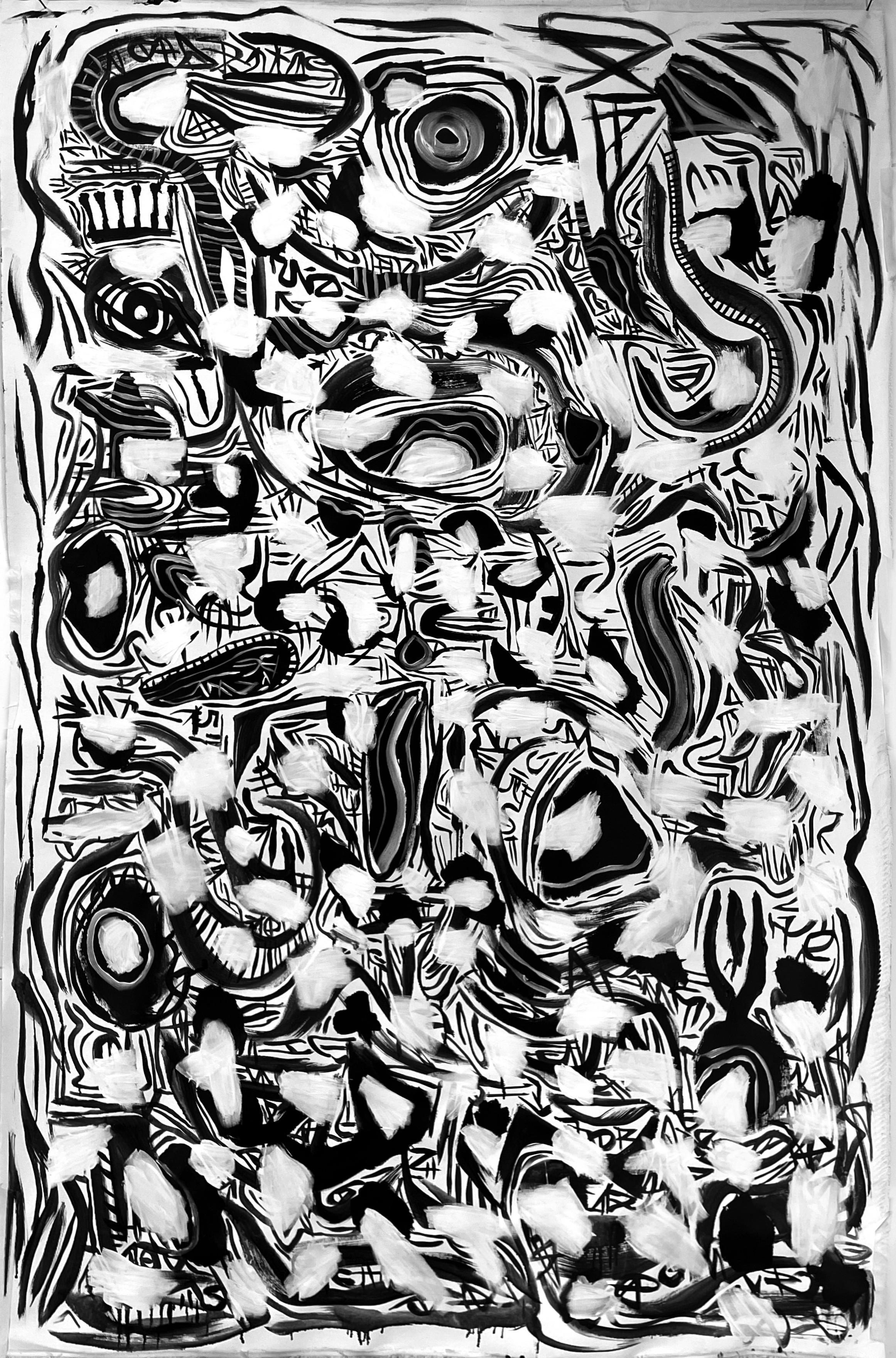 The works act as a reflection or gravitational pull from the source and power of the moon. Each work responds to a particular cycle of the Moon in which the energy is translated on canvas.

Through painting and sculpture, Gregory Robin conveys the