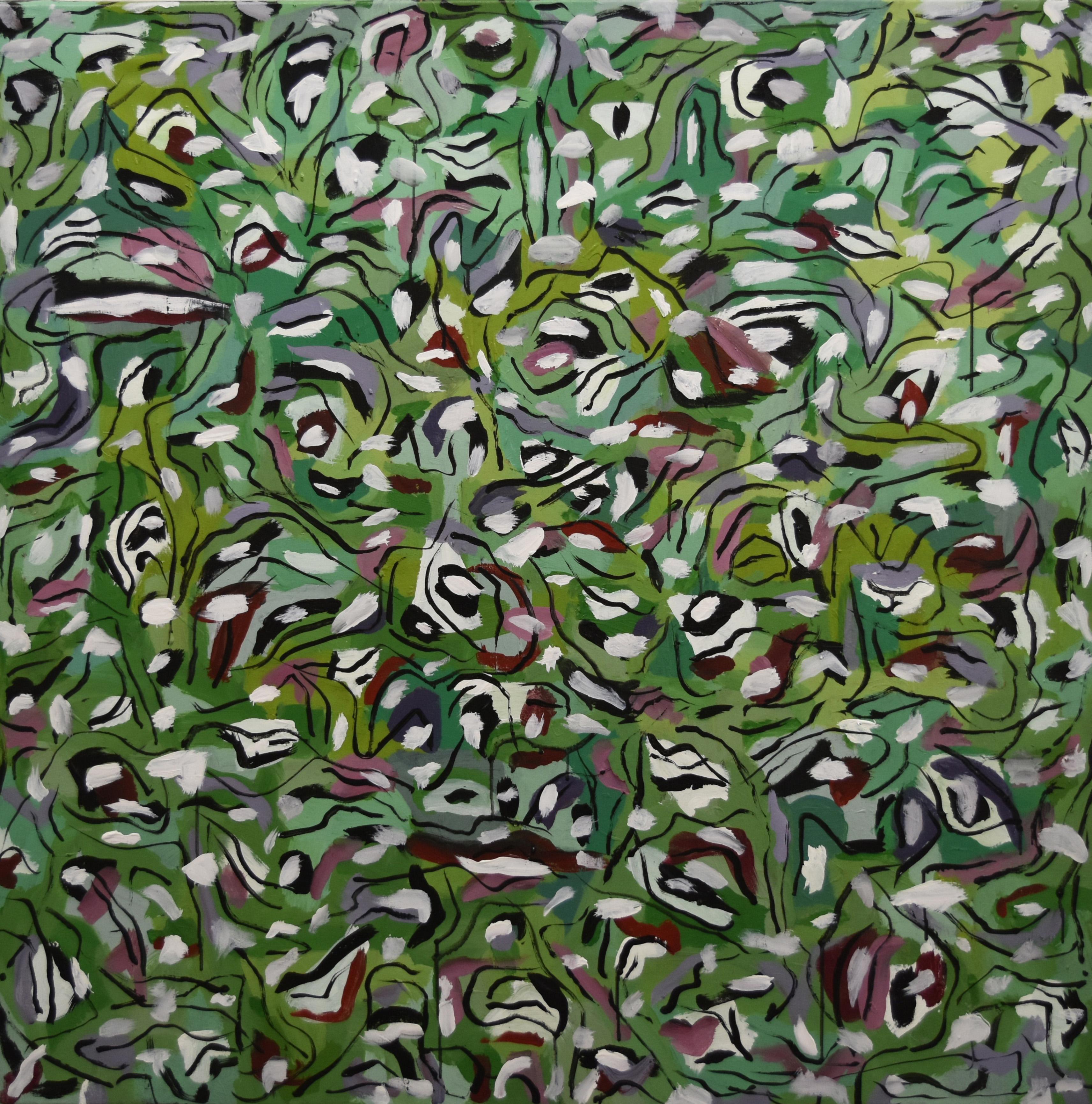 Polyculture 19. From the series Polyculture - Gray Abstract Painting by Gregory Robin