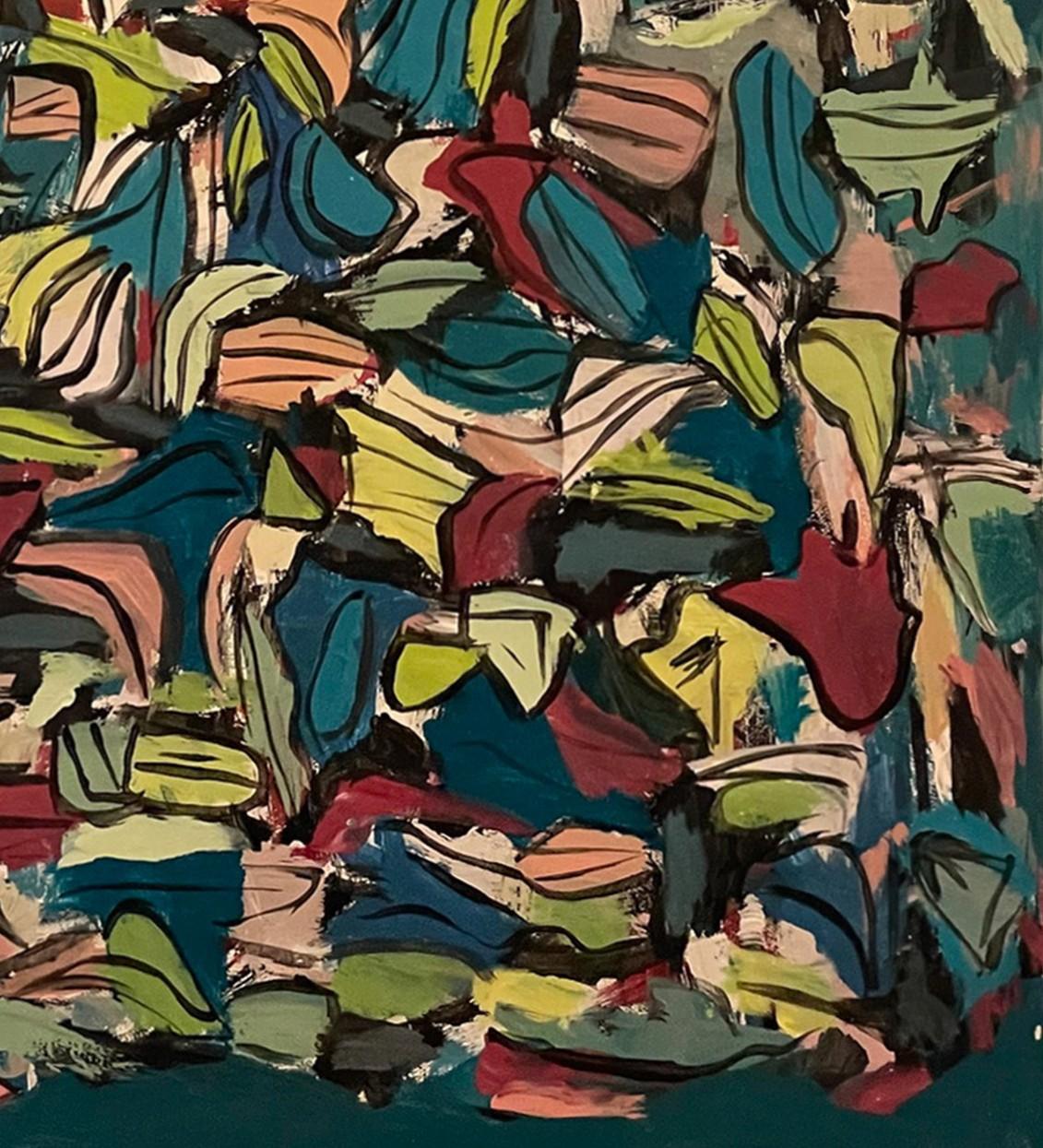 Rising Sea. From the series Polyculture - Abstract Painting by Gregory Robin