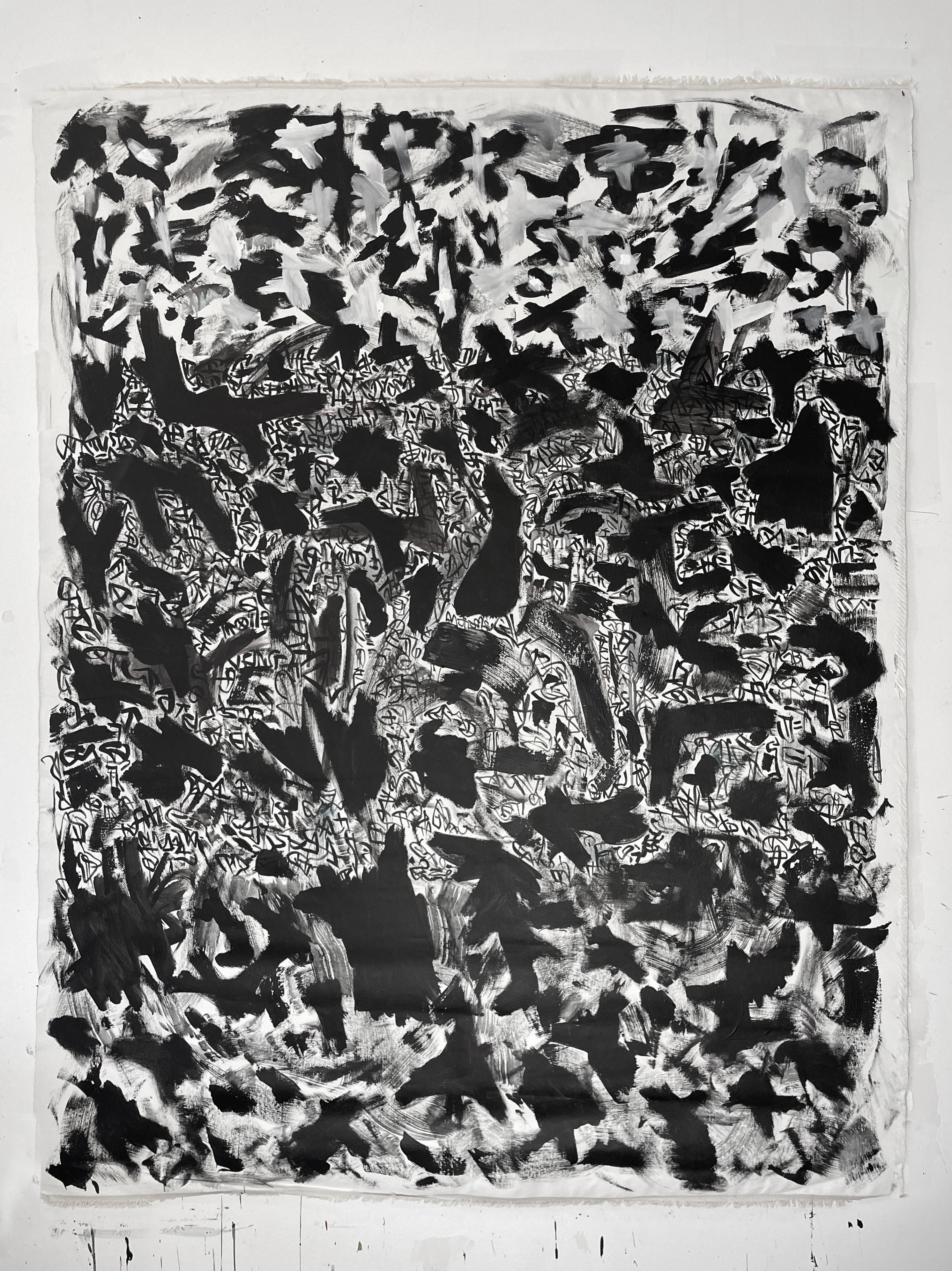 Abstract Painting de Gregory Robin - Luna de sombra. De la serie Fases de la Luna