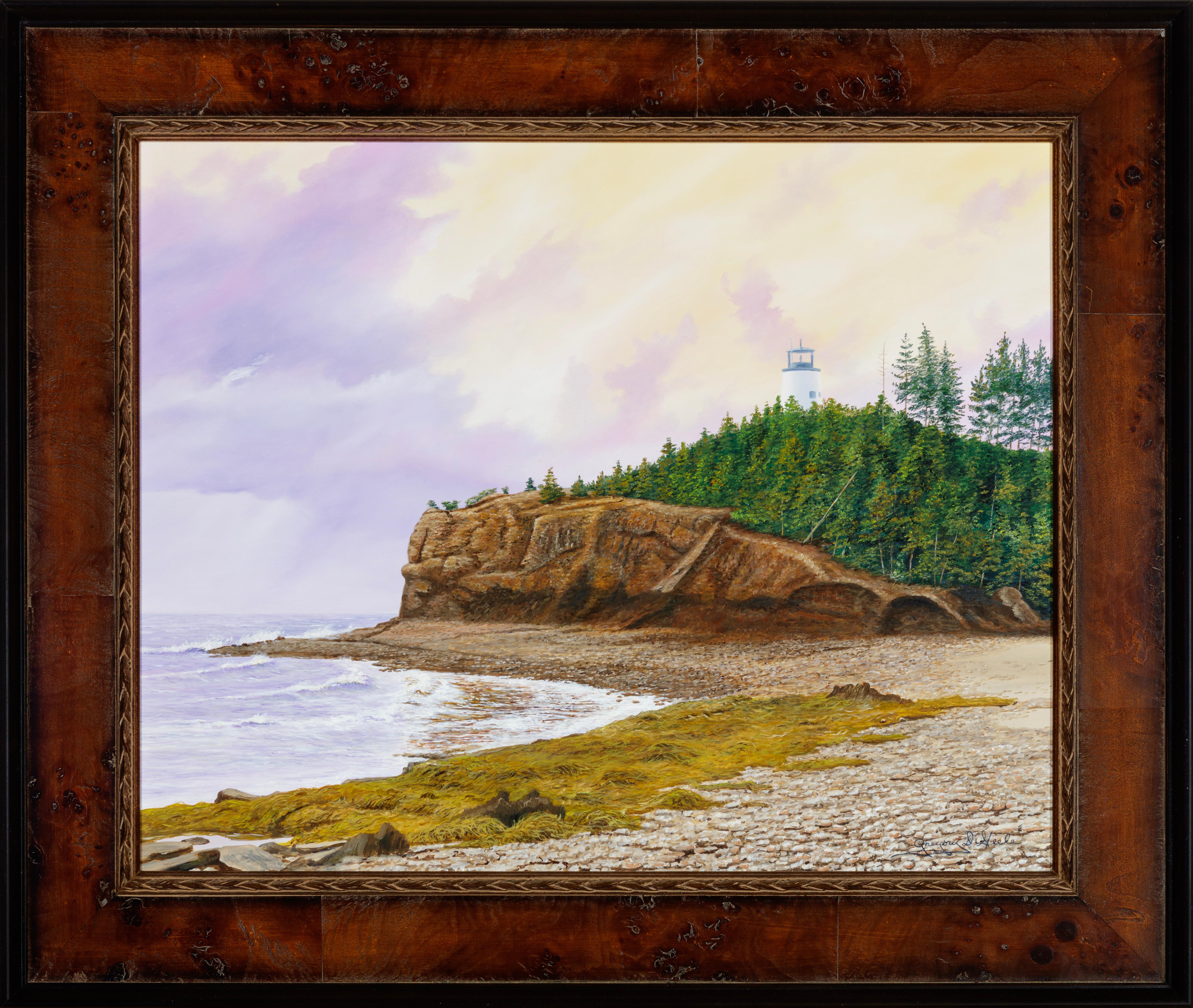 Gregory Steele Landscape Painting – Owl's Head Leuchtturm