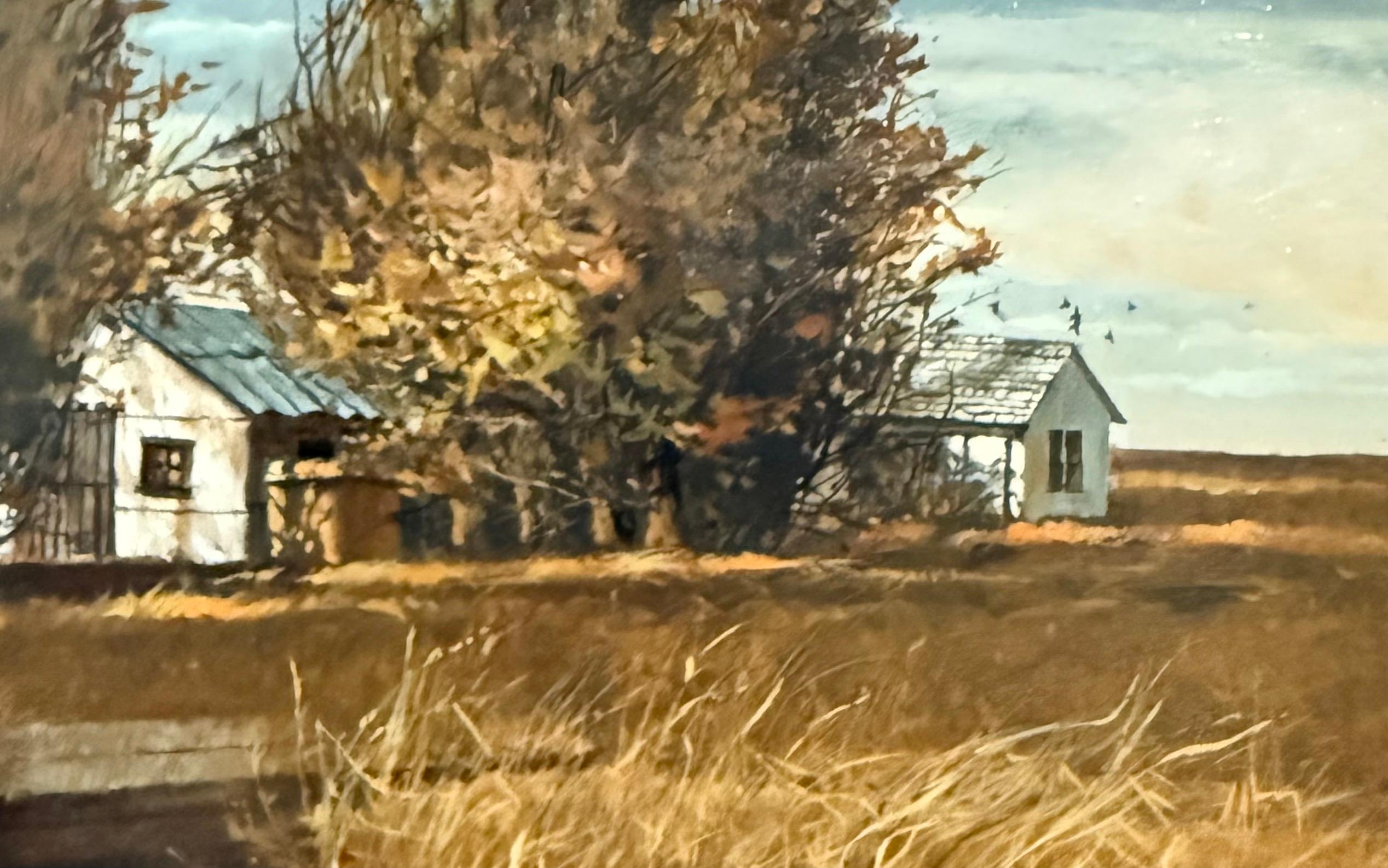 Original Oil Painting Pickup Crossing Gregory Sumida California Artist Americana For Sale 2