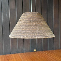 Gregory Van Pelt Cardboard Hanging Light Pendant Fixture Swag Lamp Vintage MCM