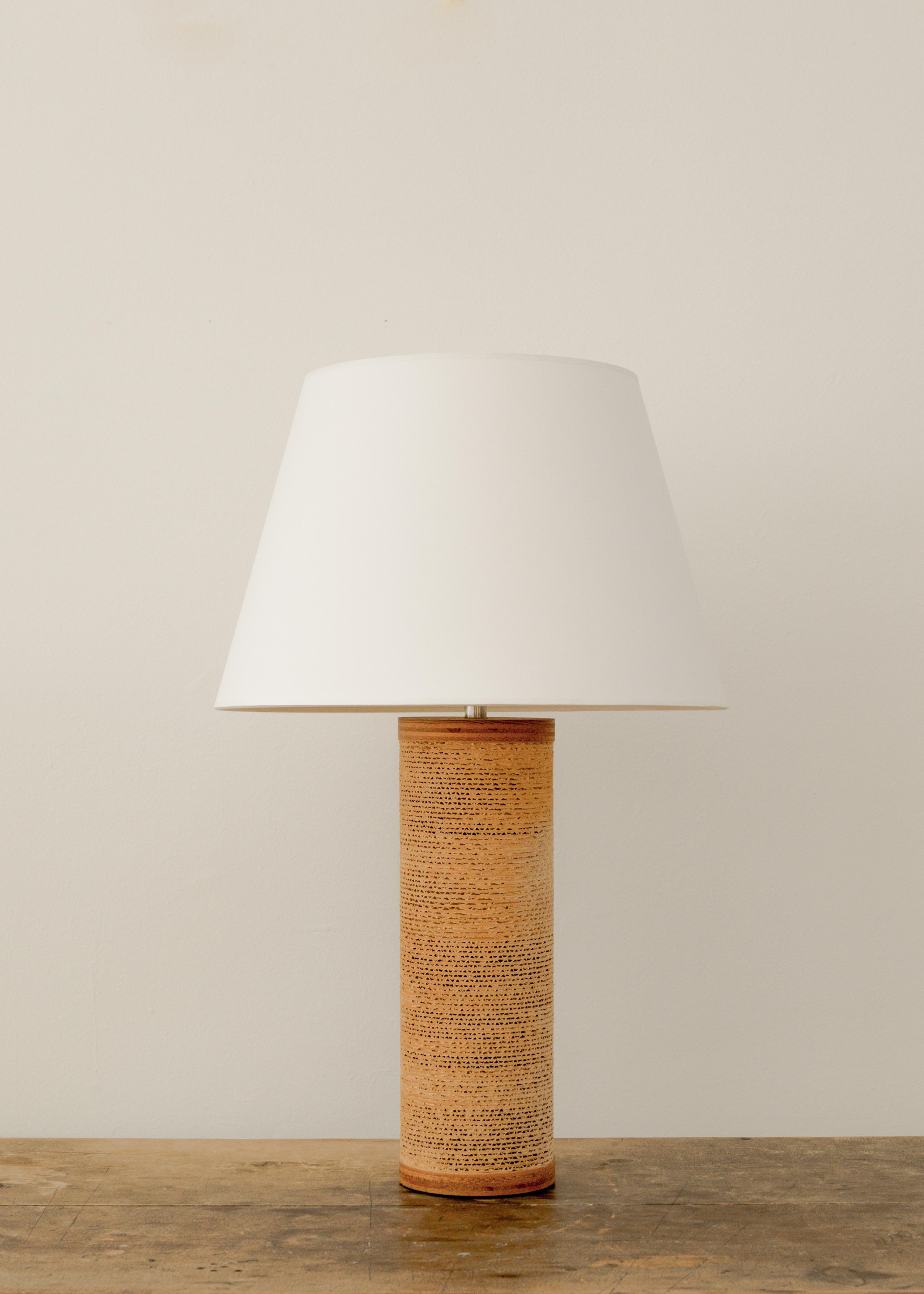American Gregory Van Pelt  Corrugated Table Lamp For Sale
