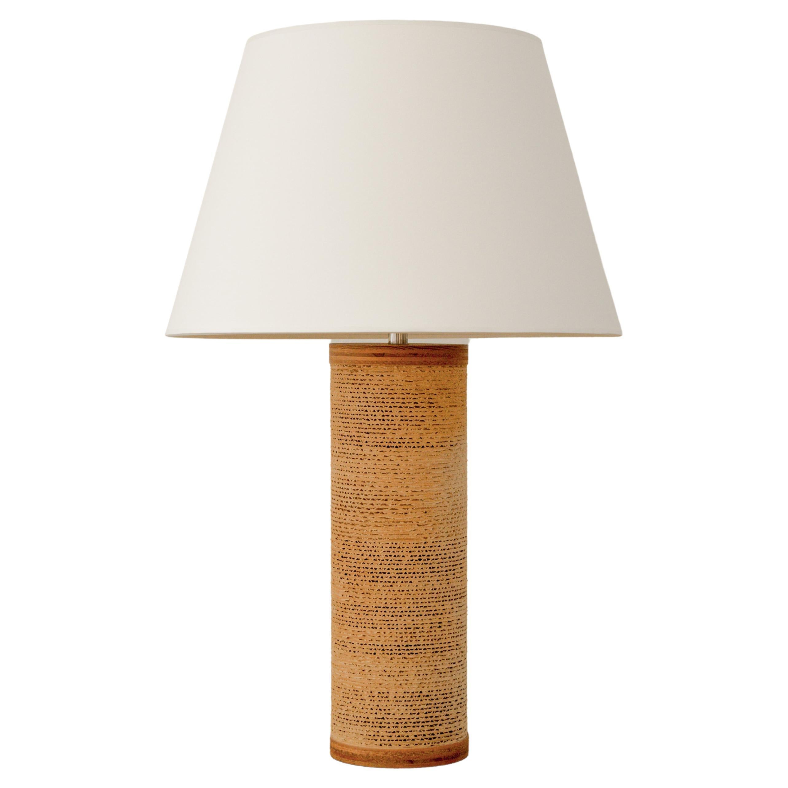 Gregory Van Pelt  Corrugated Table Lamp For Sale