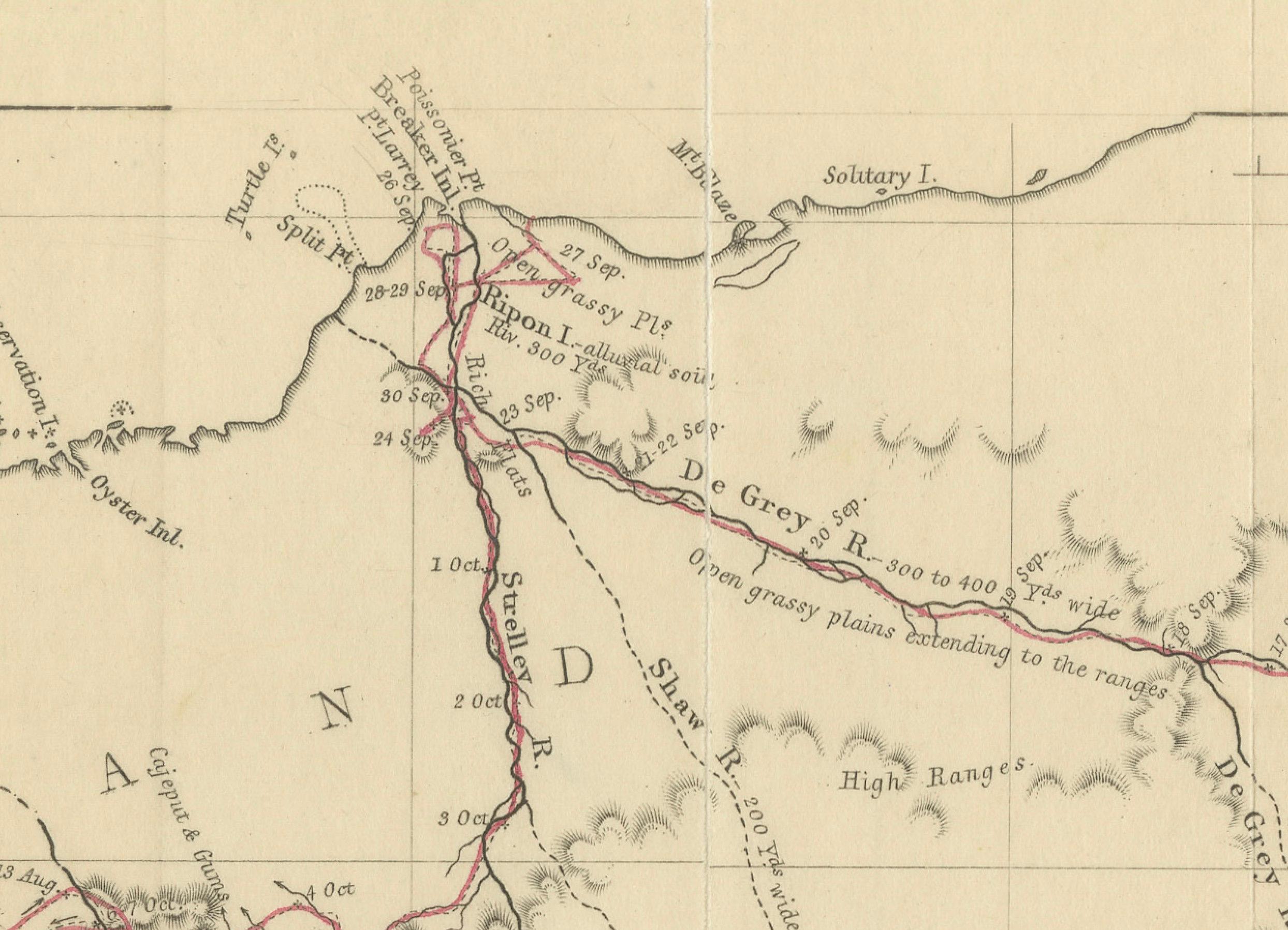The Gregory's 1861 Expedition in den Nordwesten Australiens, 1862 (Papier) im Angebot