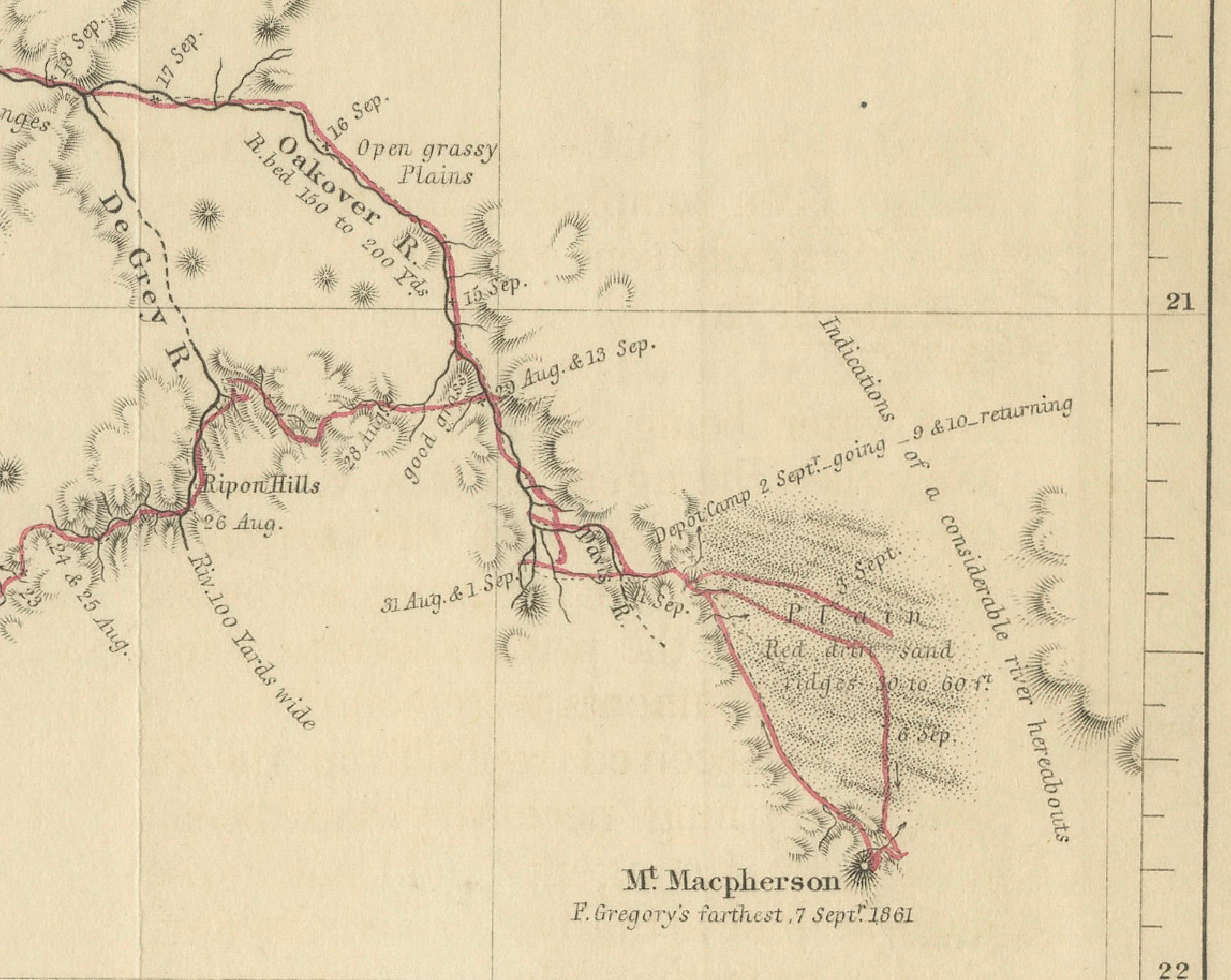 The Gregory's 1861 Expedition in den Nordwesten Australiens, 1862 im Angebot 1