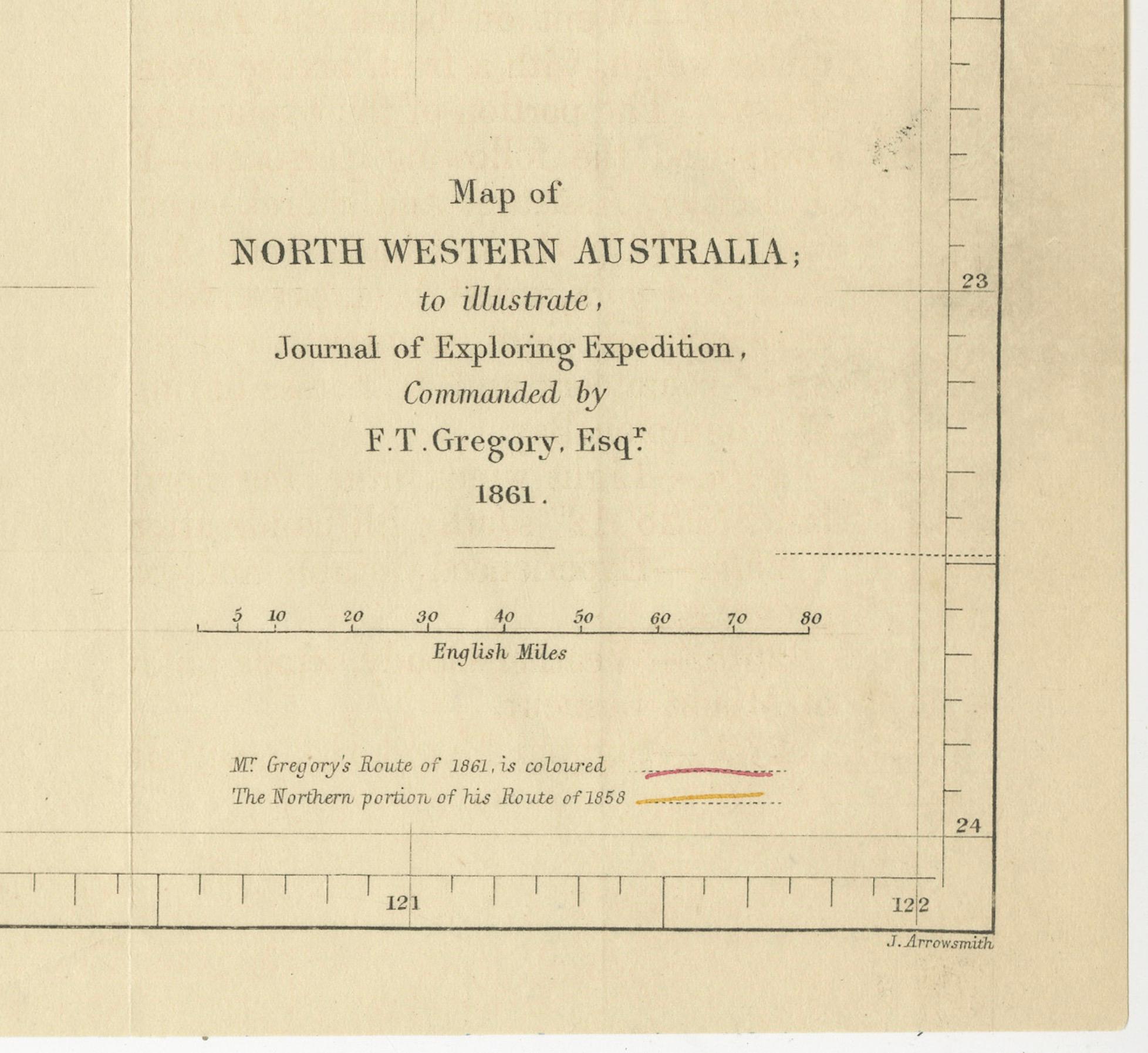 Gregory's 1861 Expedition into the North West of Australia, 1862 For Sale 2