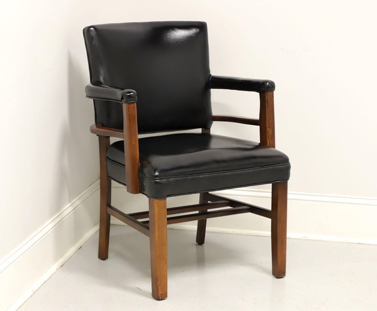 GREGSON Mid 20th Century Black Vinyl Office Chair 4