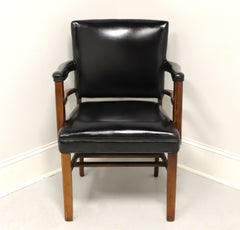 GREGSON Mid 20th Century Black Vinyl Office Chair
