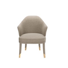 Greige Stoff Modern Bhutan Dining Chair