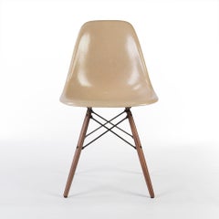 Greige Herman Miller Eames DSW Side Shell Chair
