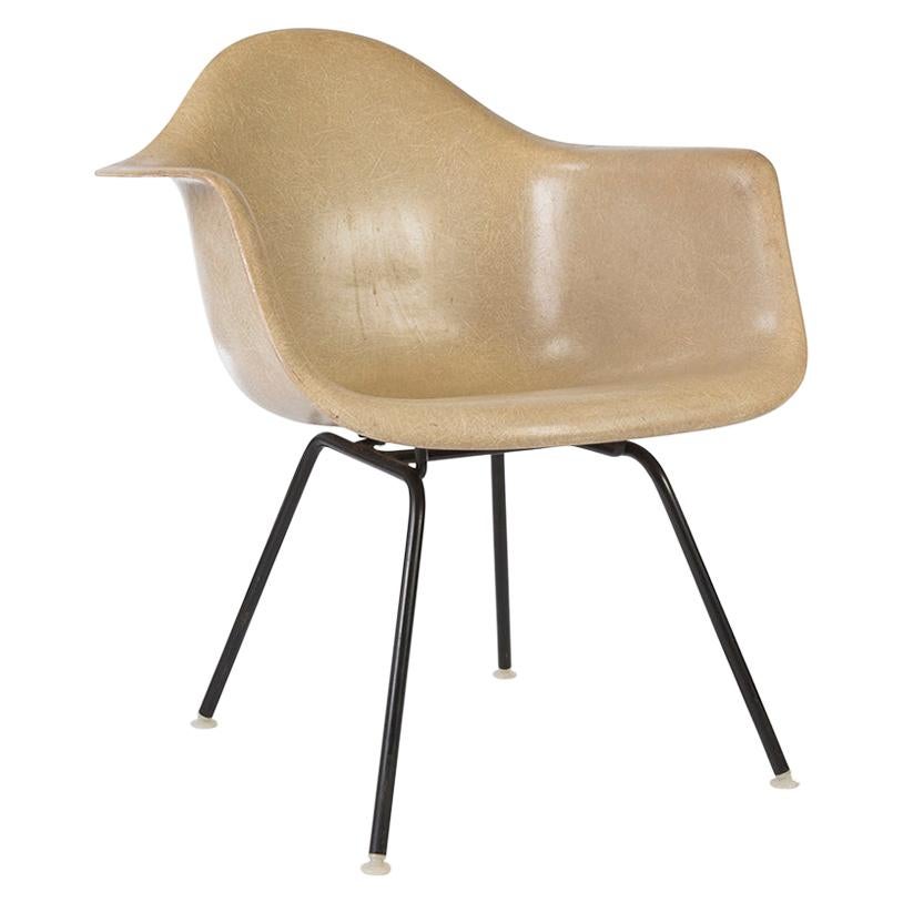 Greige Herman Miller Eames LAX Lounge Arm Shell Chair For Sale