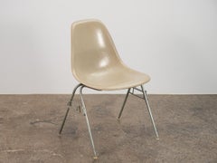 Greige Light Grey Eames for Herman Miller Vintage 1960s Fiberglass Shell Chairs