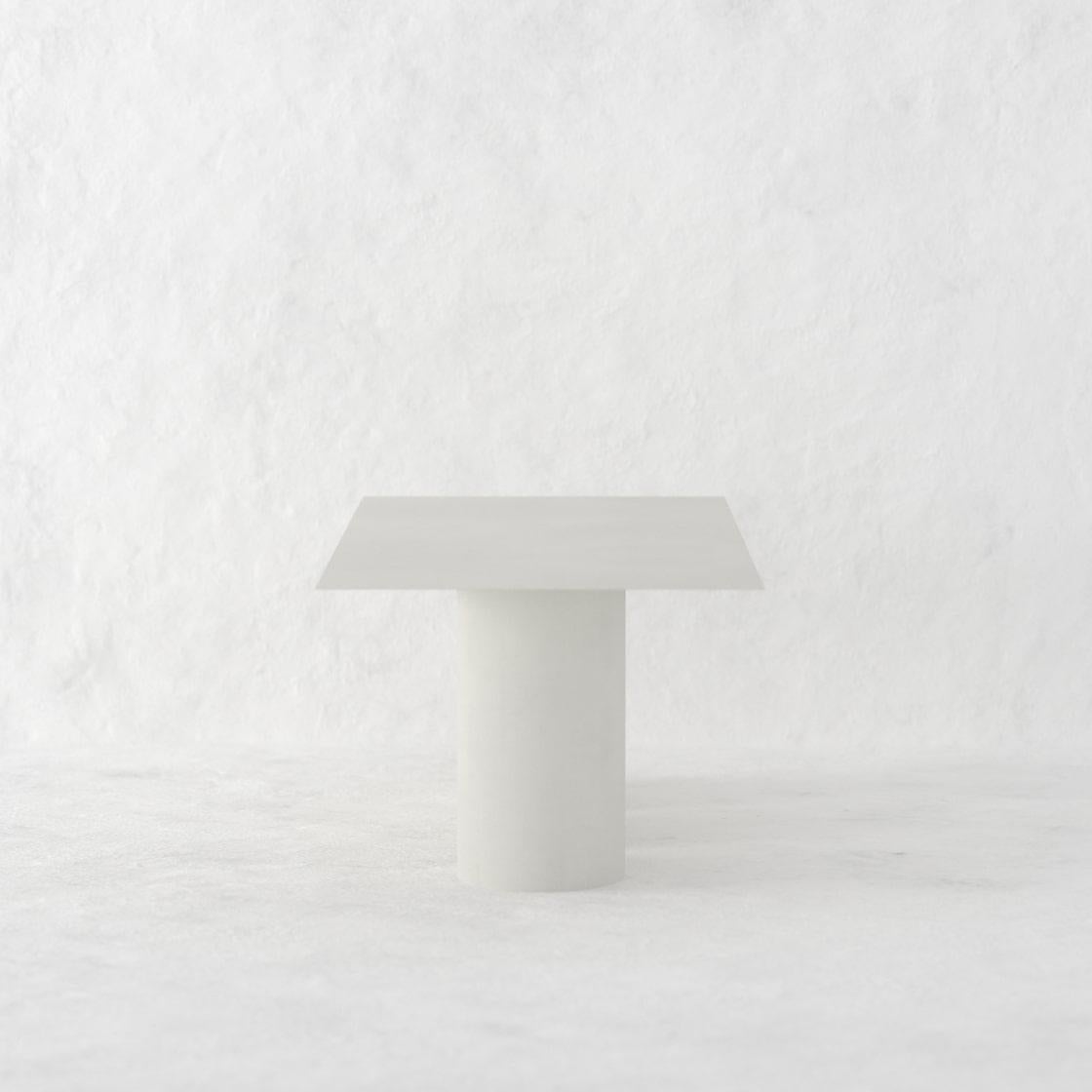 Modern Greige Tripod Dining Table For Sale