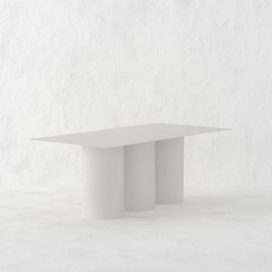 Mexican Greige Tripod Dining Table For Sale