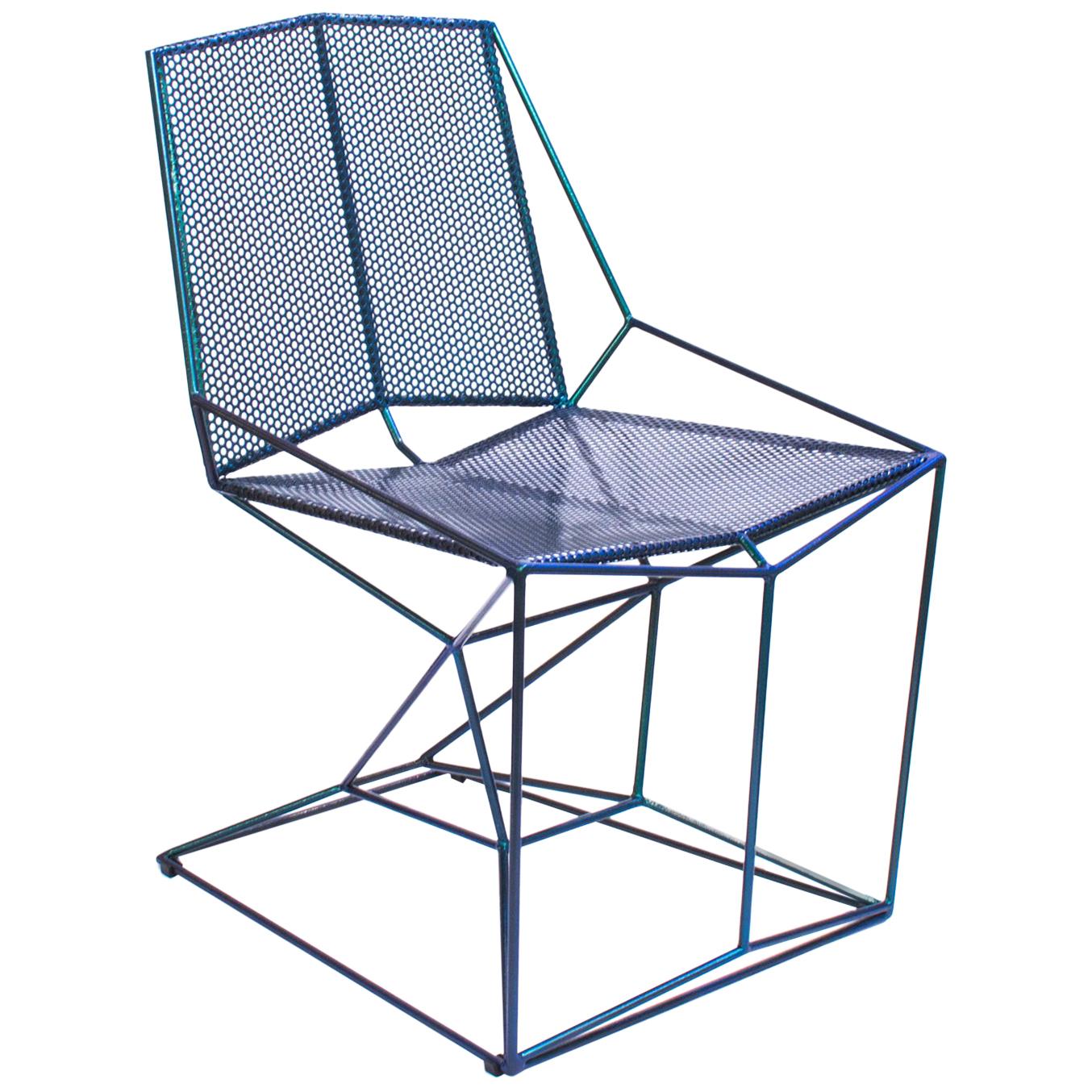 Grelha Steel Chair, Aquarius Chameleon Paint For Sale