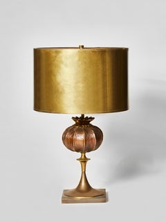 Grenade Bronze Table Lamp by Maison Charles
