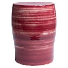 Grenat 07 Hocker aus glasiertem Steingut von Pascale Girardin