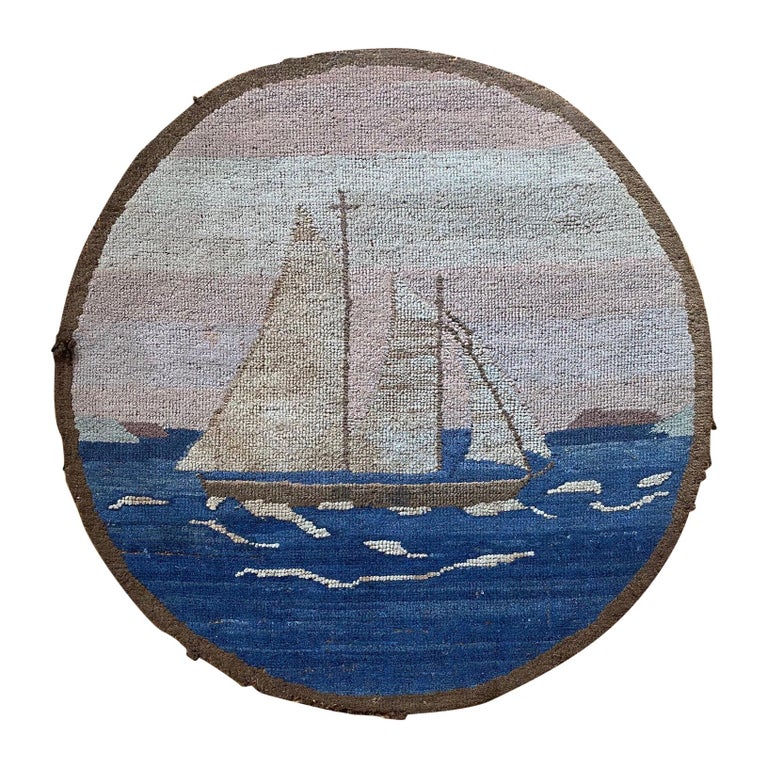 Grenfell Hooked Rug, circa 1910 at 1stDibs grenfell hooked rugs for sale