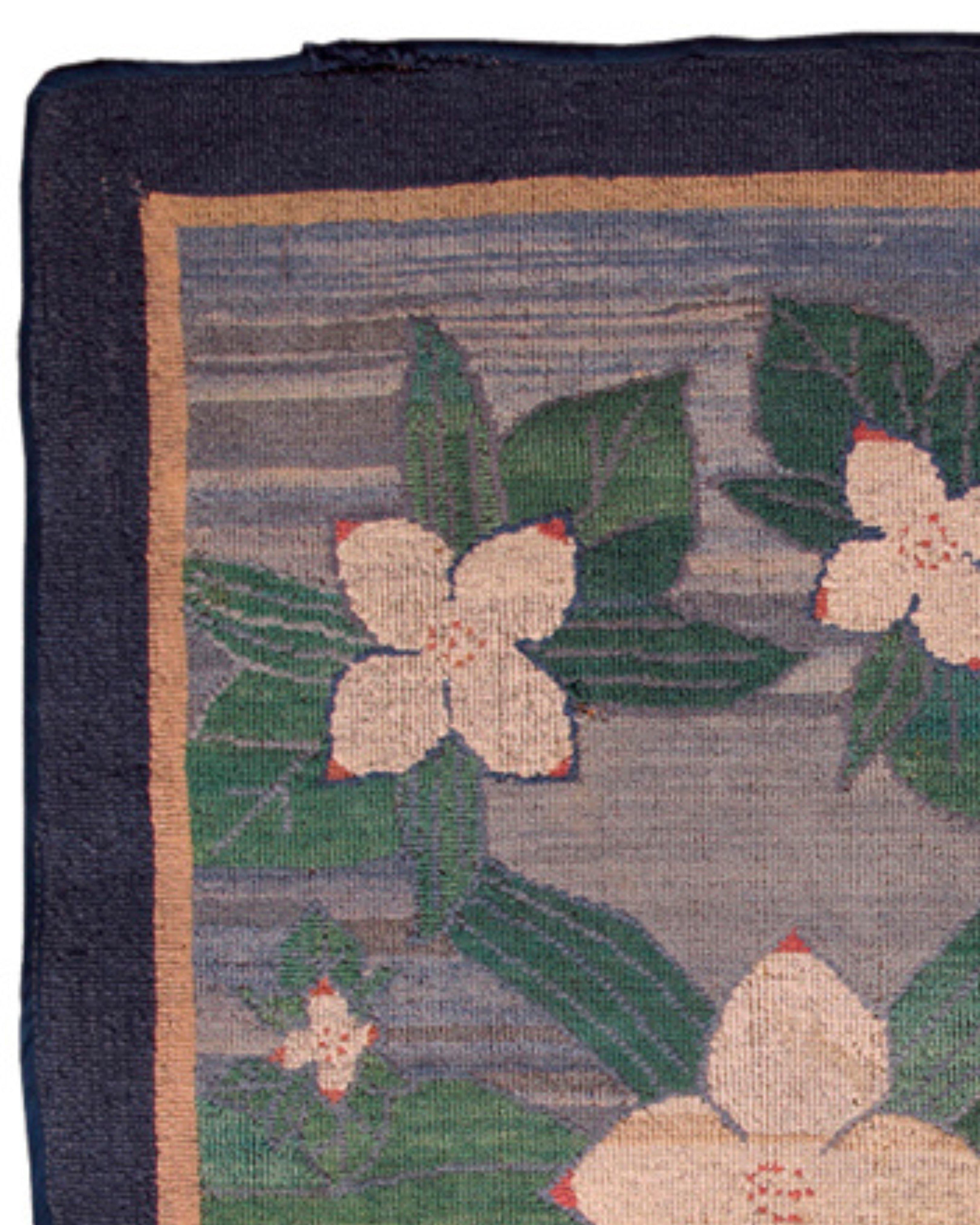 American Grenfell Hooked Rug, Early 20th Century For Sale