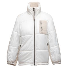 Grenn Pilot White Shearling and Nylon Jacket For Sale at 1stDibs ...