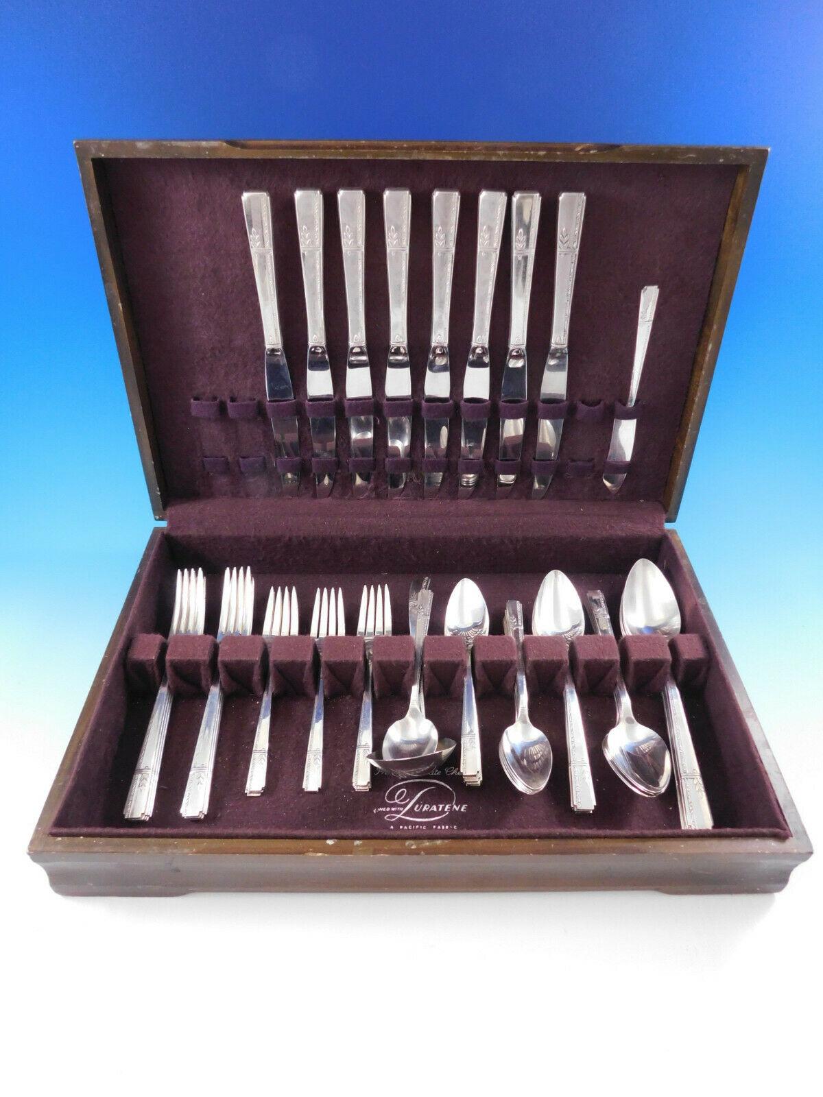 Grenoble by Prestige Oneida silverplate flatware set - 55 pieces. This set includes:

8 knives, 9 1/4