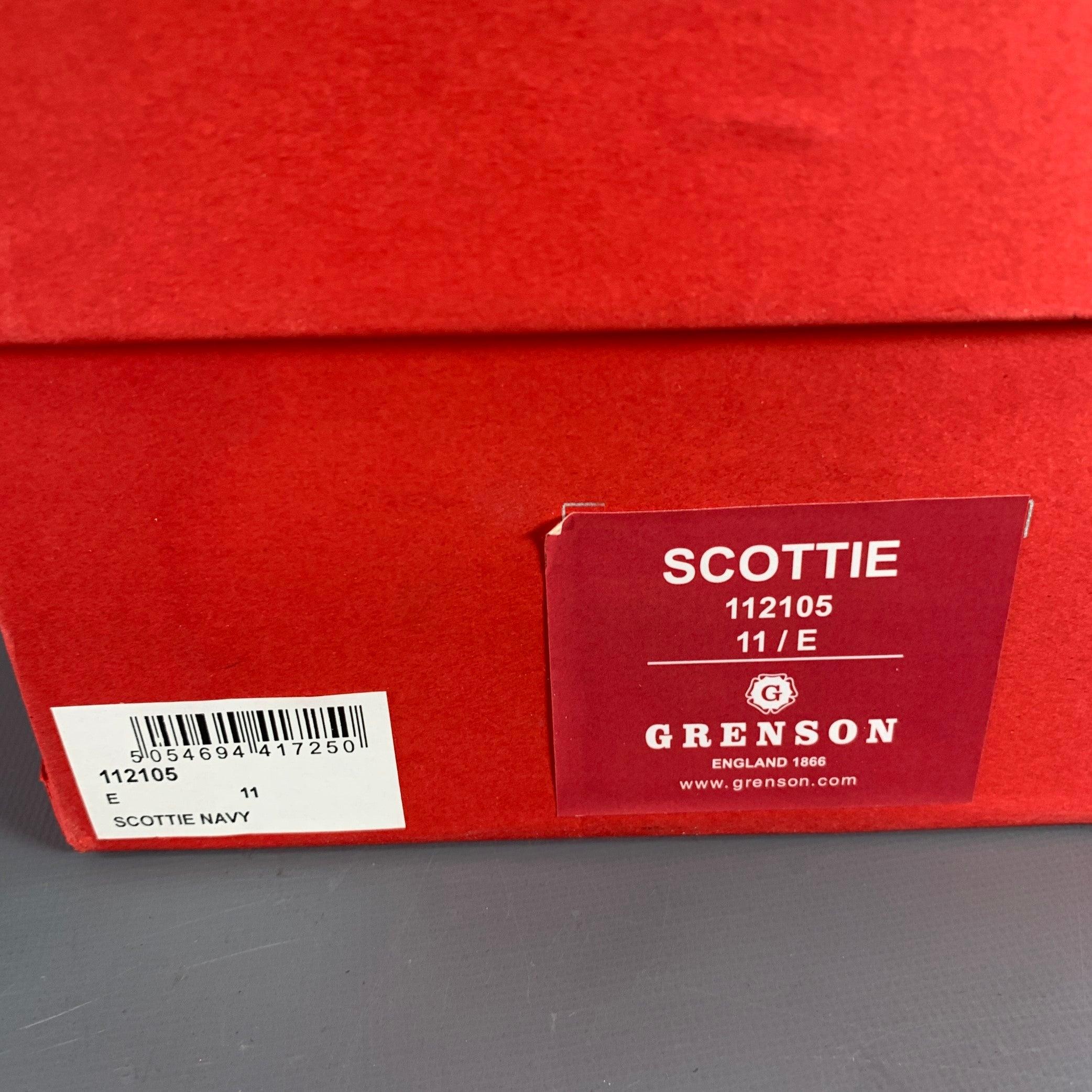 Grenson taglia 12 mocassino Scottie Navy in pelle scamosciata con nappe in vendita 5