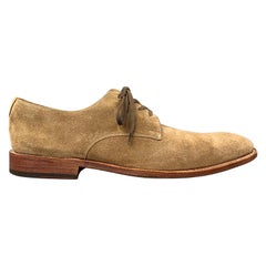 GRENSON Size 9 Tan Suede Lace Up Dress Shoes