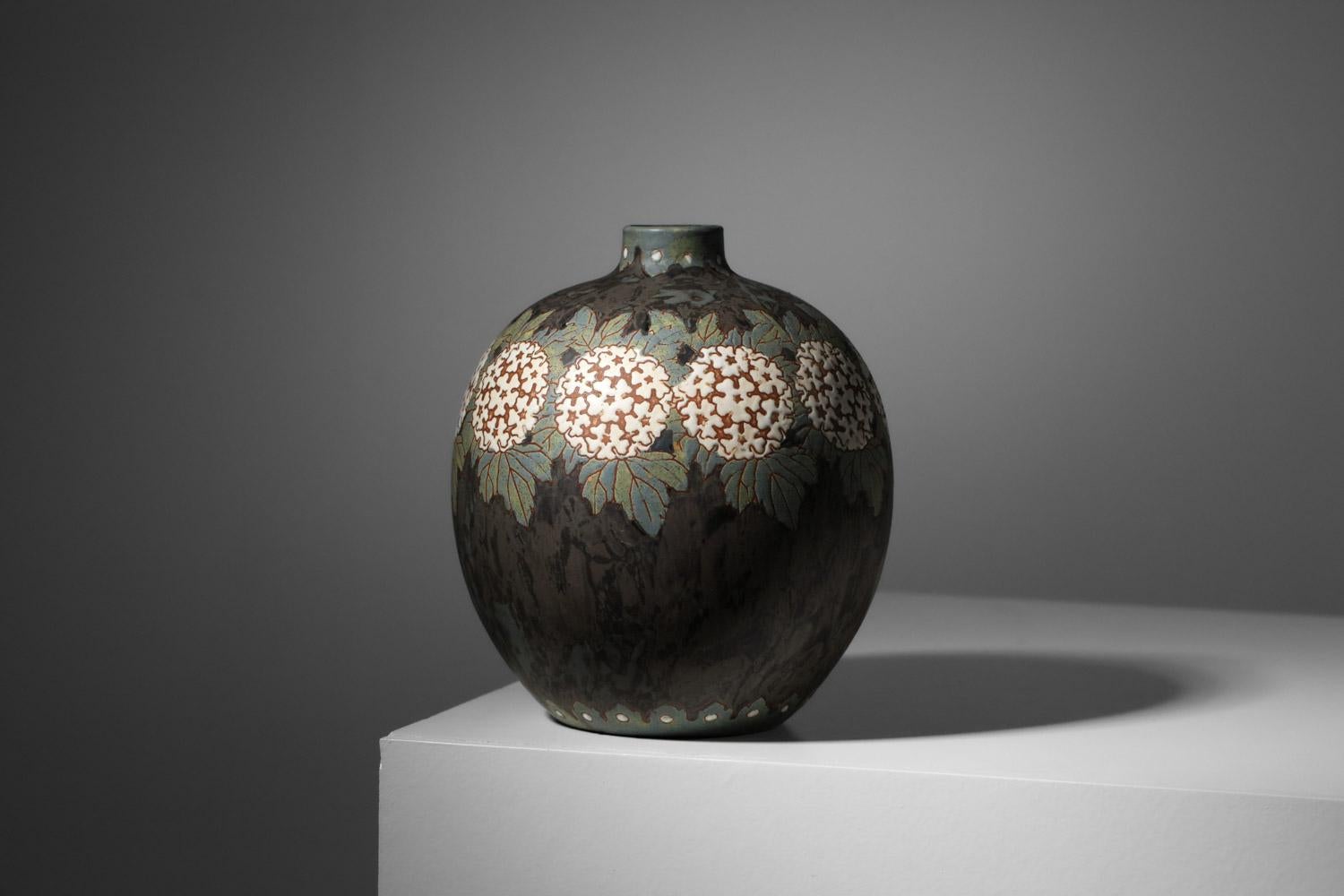 Fait main Vase à boules en céramique Gres Keramis en vente
